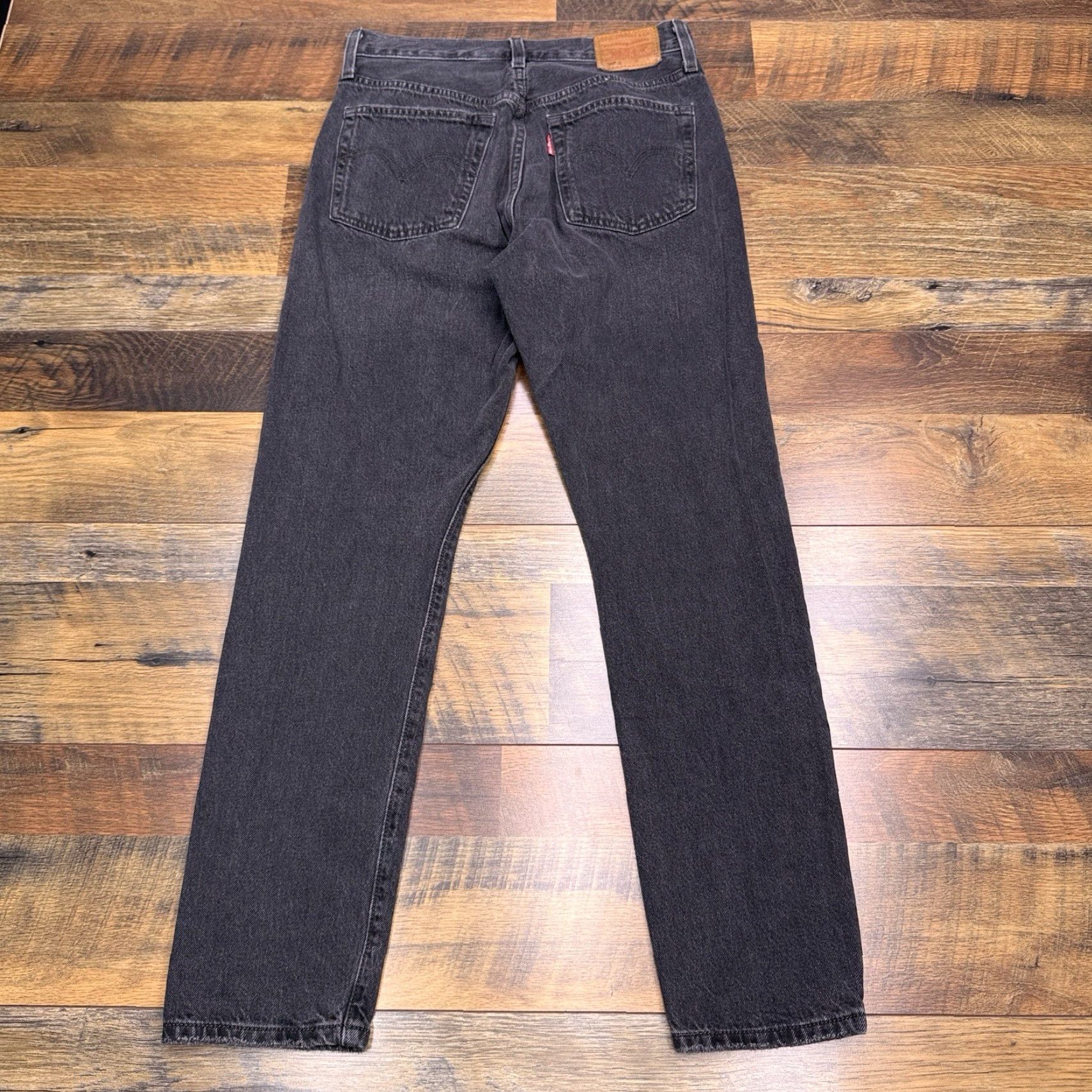 Levi's Levi's 501 Jeans Women High Rise Skinny 26x28 Black Denim 5-Pocket Distressed Slim Vintage 90s Shirts? Size 26" / US 2 / IT 38 - 3 Thumbnail