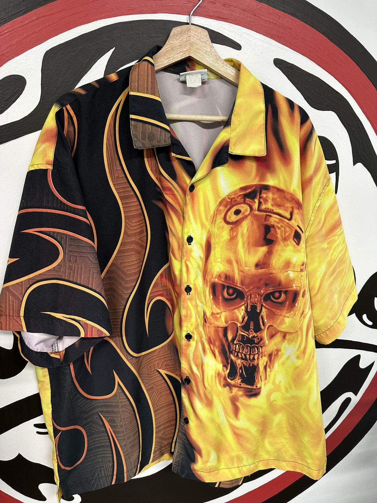 Universal Studios × Vintage Vintage Y2K 00s Universal Studios Terminator 2 Button Up Size US XL / EU 56 / 4 - 3 Thumbnail
