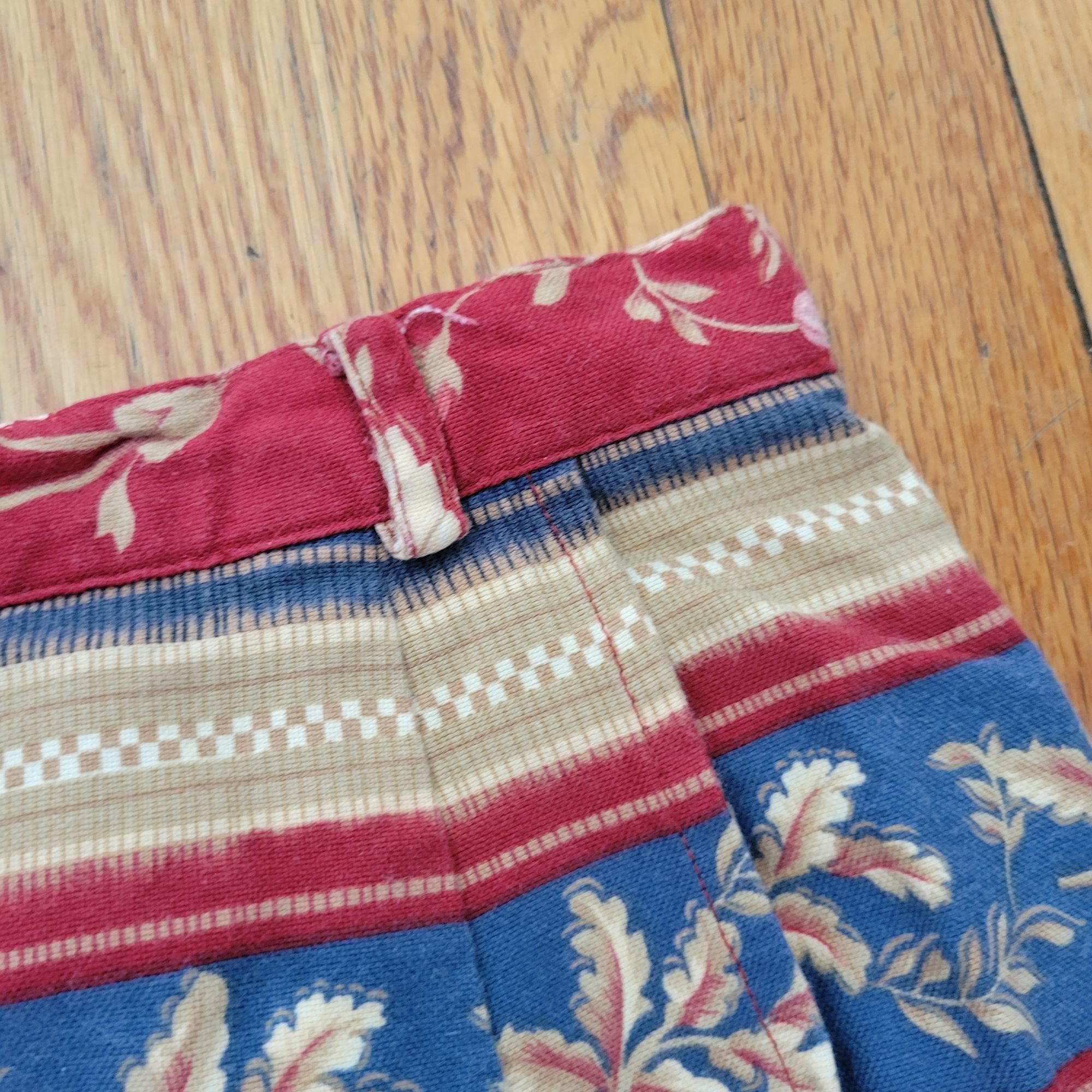 Vintage Vintage Bushwacker 6 Faux Wrap Floral Striped Skirt Retro Hi Size 28" / US 6 / IT 42 - 4 Thumbnail