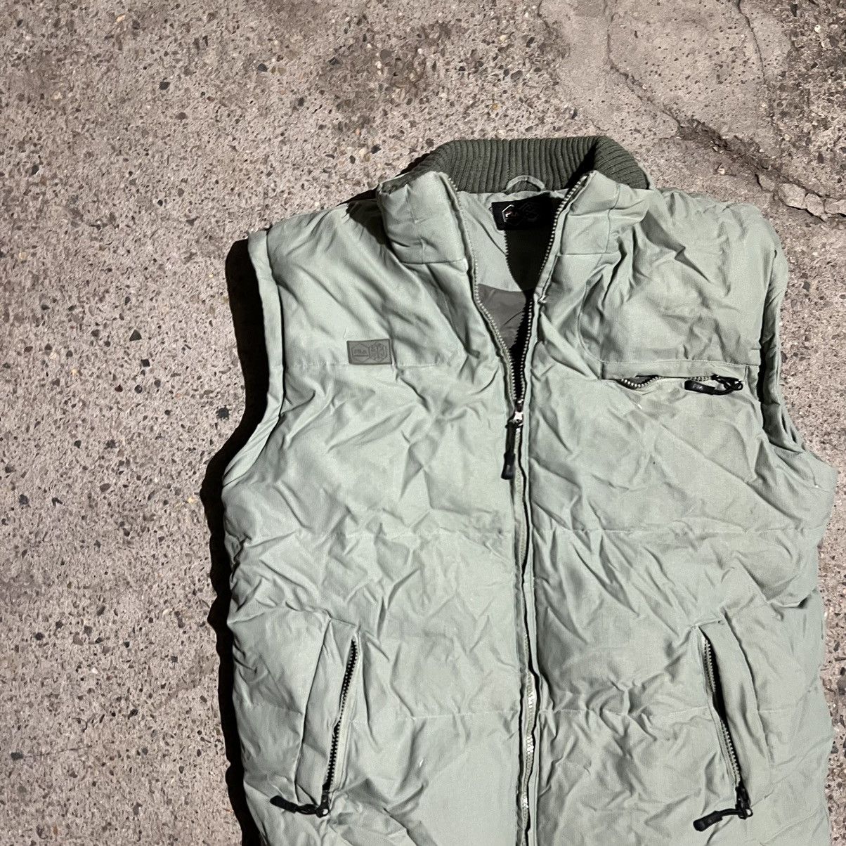 Gap × Vintage Olive Green Puffer Fila Vest Goose Down Size US L / EU 52-54 / 3 - 4 Thumbnail