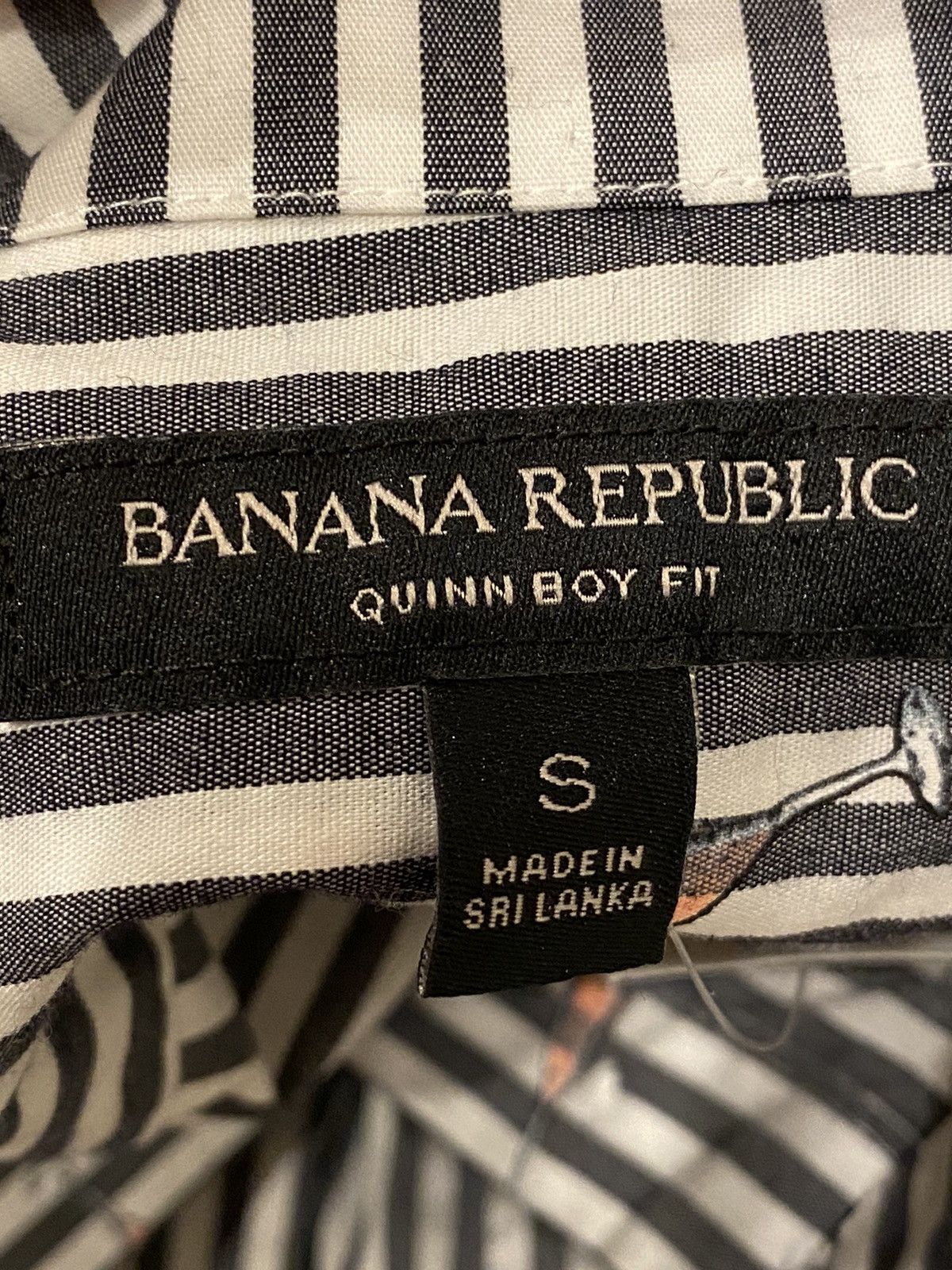 Banana Republic NWT Banana Republic Champagne Button Down Shirt Striped S Size S / US 4 / IT 40 - 5 Thumbnail