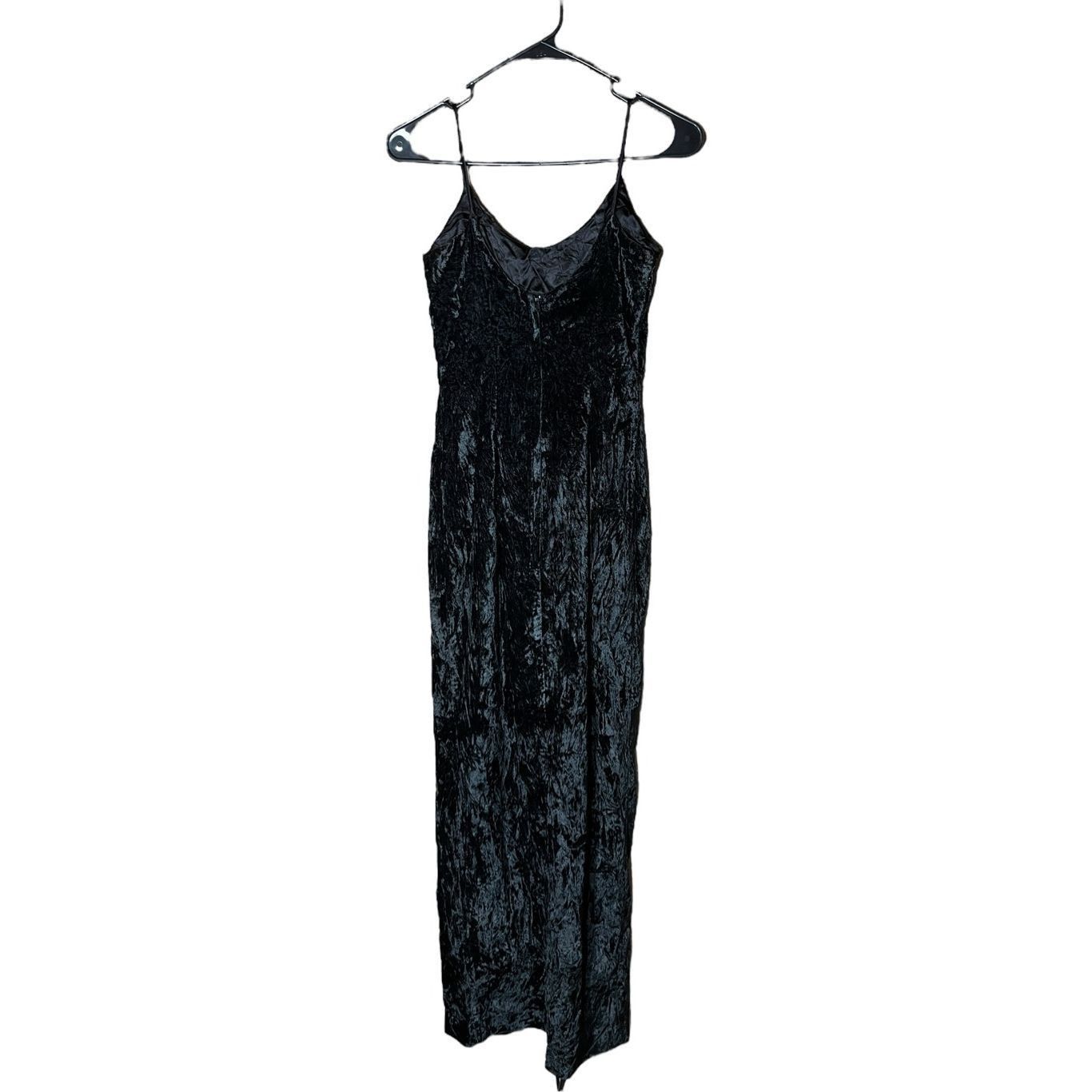 Other Vintage Jessica McClintock Gunne Sax Black Crushed Velvet Ma Size S / US 4 / IT 40 - 7 Thumbnail