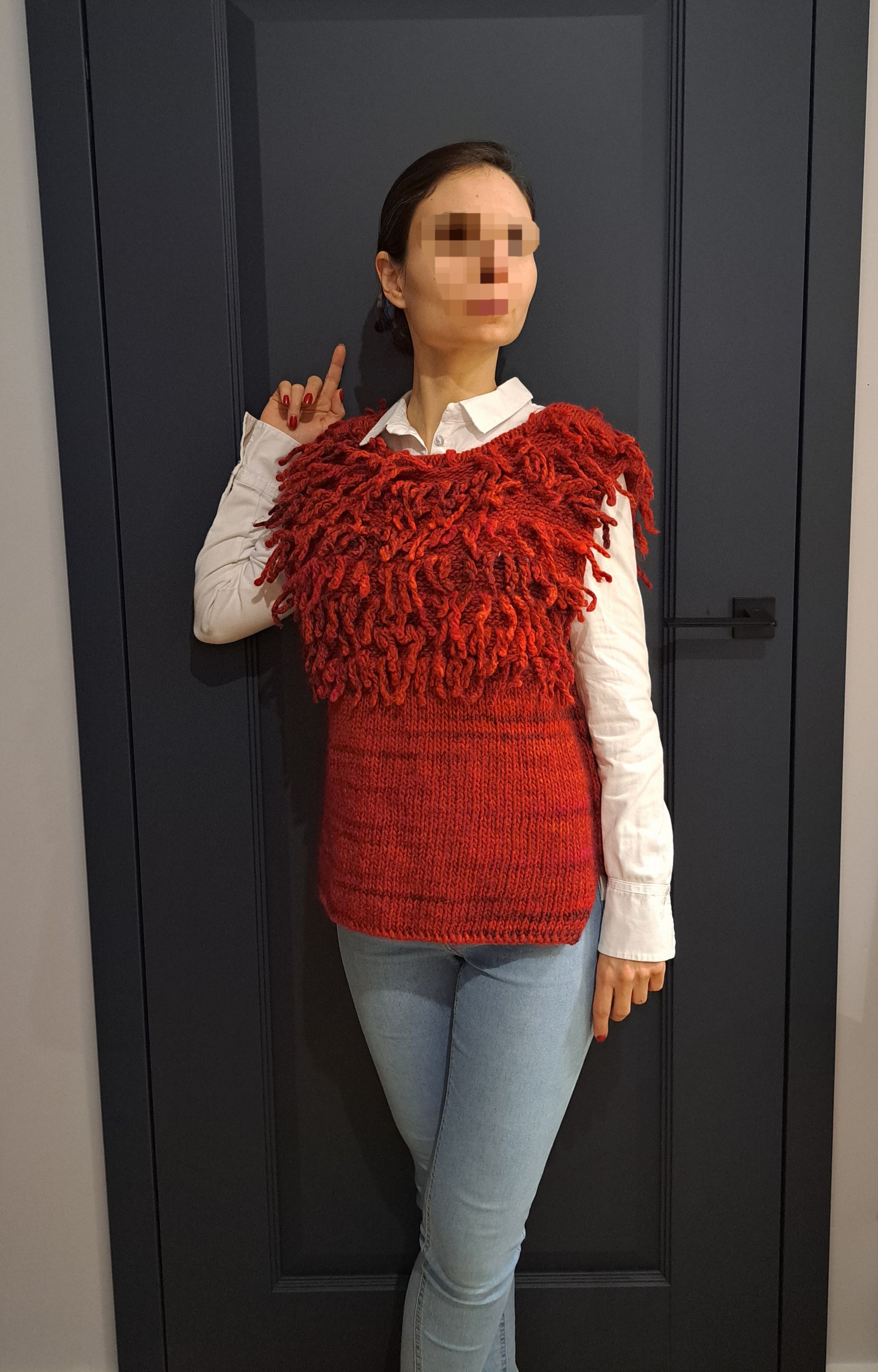 Miss Sixty Miss Sixty Red Wool Vest Size L, Y2K Size L / US 10 / IT 46 - 1 Thumbnail