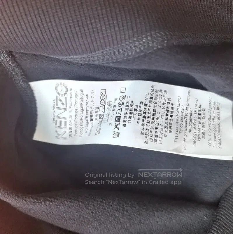 Kenzo KENZO Black Cotton Embroidered Sweatshirt for Women . Size L / US 10 / IT 46 - 5 Thumbnail