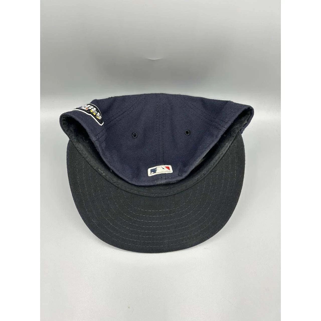 New Era Boston Red Sox Hat Men 7 Navy Embroidered Fitted Cap Size ONE SIZE - 6 Thumbnail