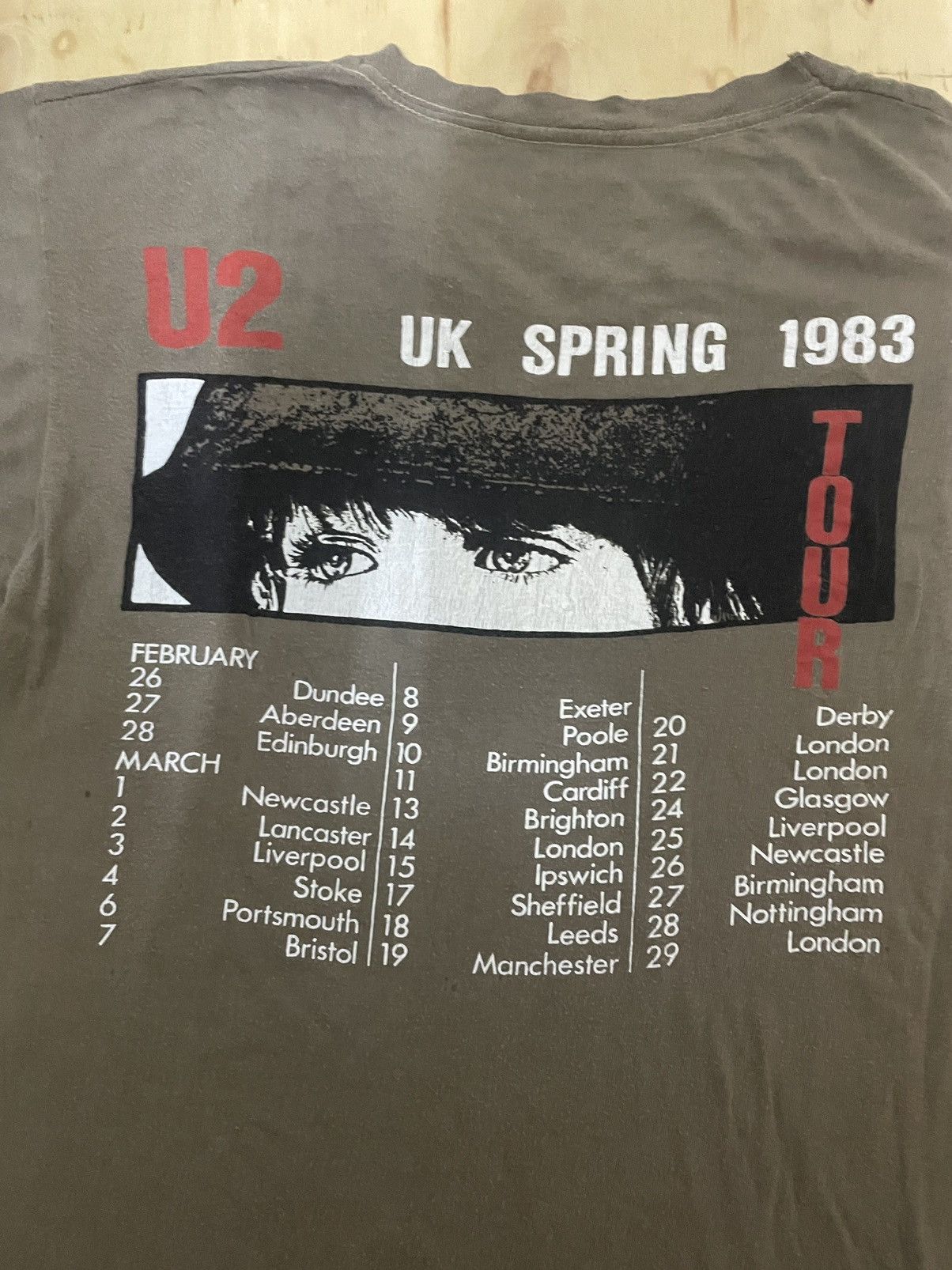 Vintage Vintage U2 Tour 1983 Size US S / EU 44-46 / 1 - 5 Thumbnail