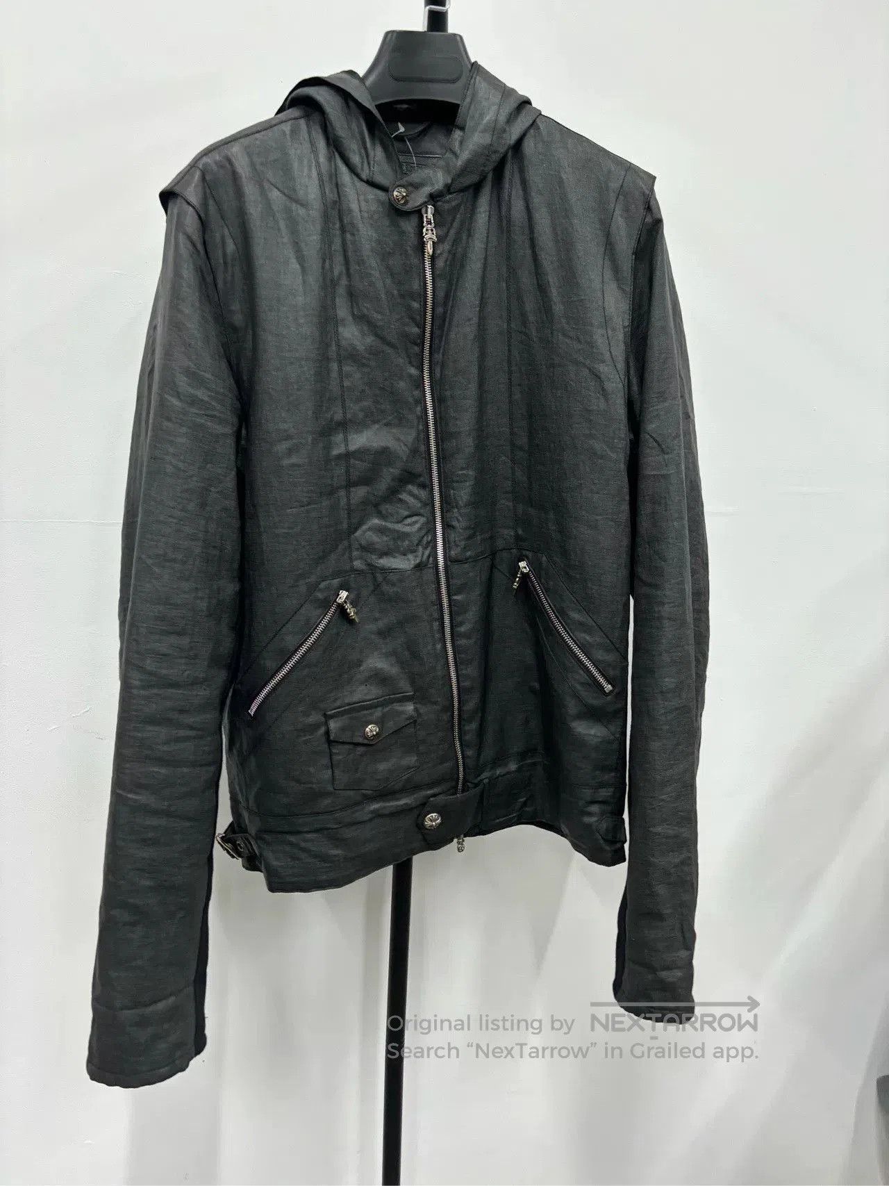 Chrome Hearts chrome hearts oil wax leather zip jacket. Size US L / EU 52-54 / 3 - 1 Thumbnail