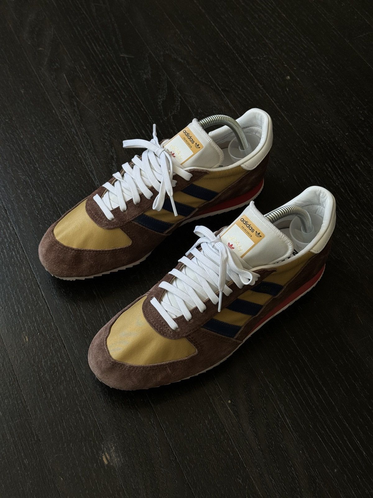 image of Adidas x Noah Vintage Runner Brown Dark Blue Size 8 Shoes, Men's
