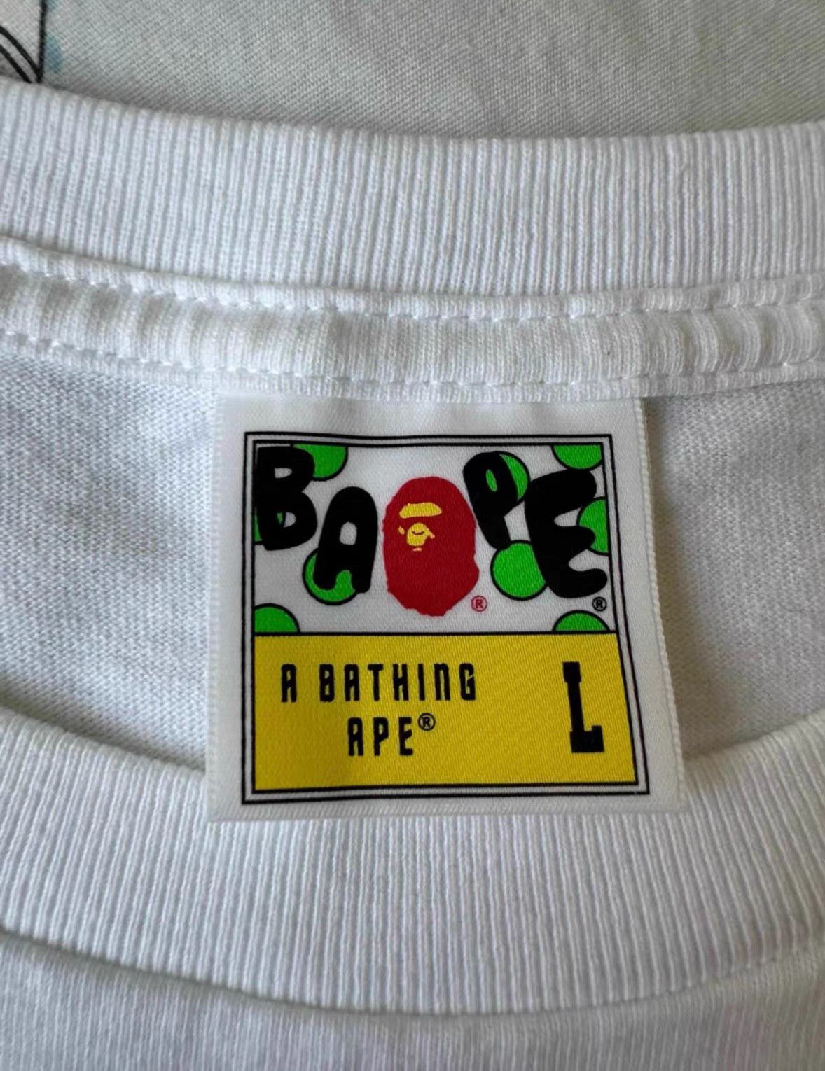 Bape BAPE Ape Print Short Sleeve T-Shirt K5 Size US L / EU 52-54 / 3 - 4 Thumbnail