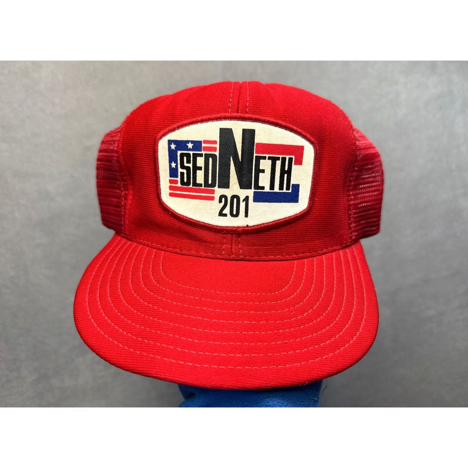 Vintage Vintage Reynolds Cap Red Trucker Snapback USA made Sedneth 201 Size ONE SIZE - 2 Thumbnail