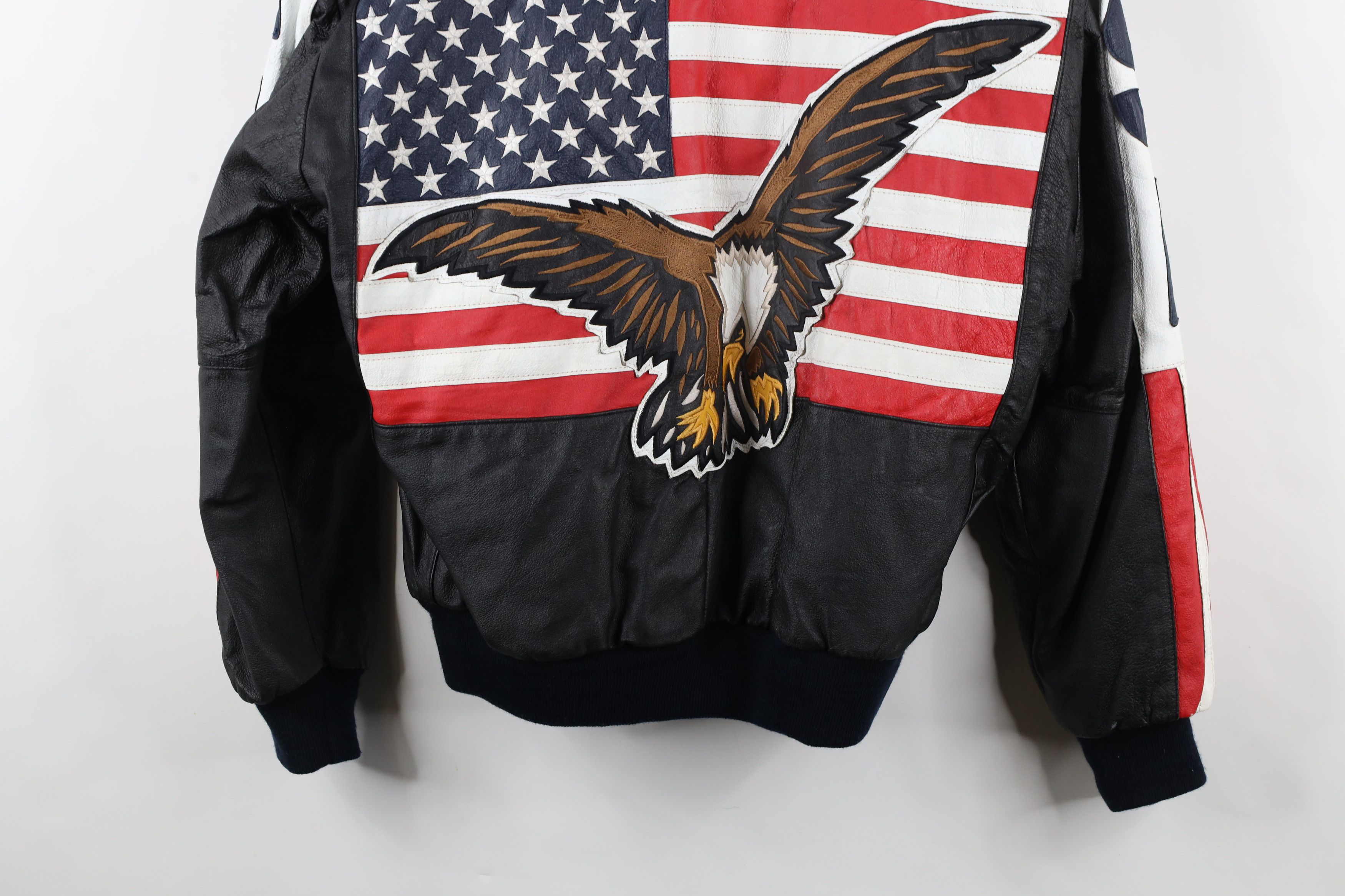 Vintage Vintage 90s Streetwear USA Flag American Eagle Jacket Size US XL / EU 56 / 4 - 16 Thumbnail