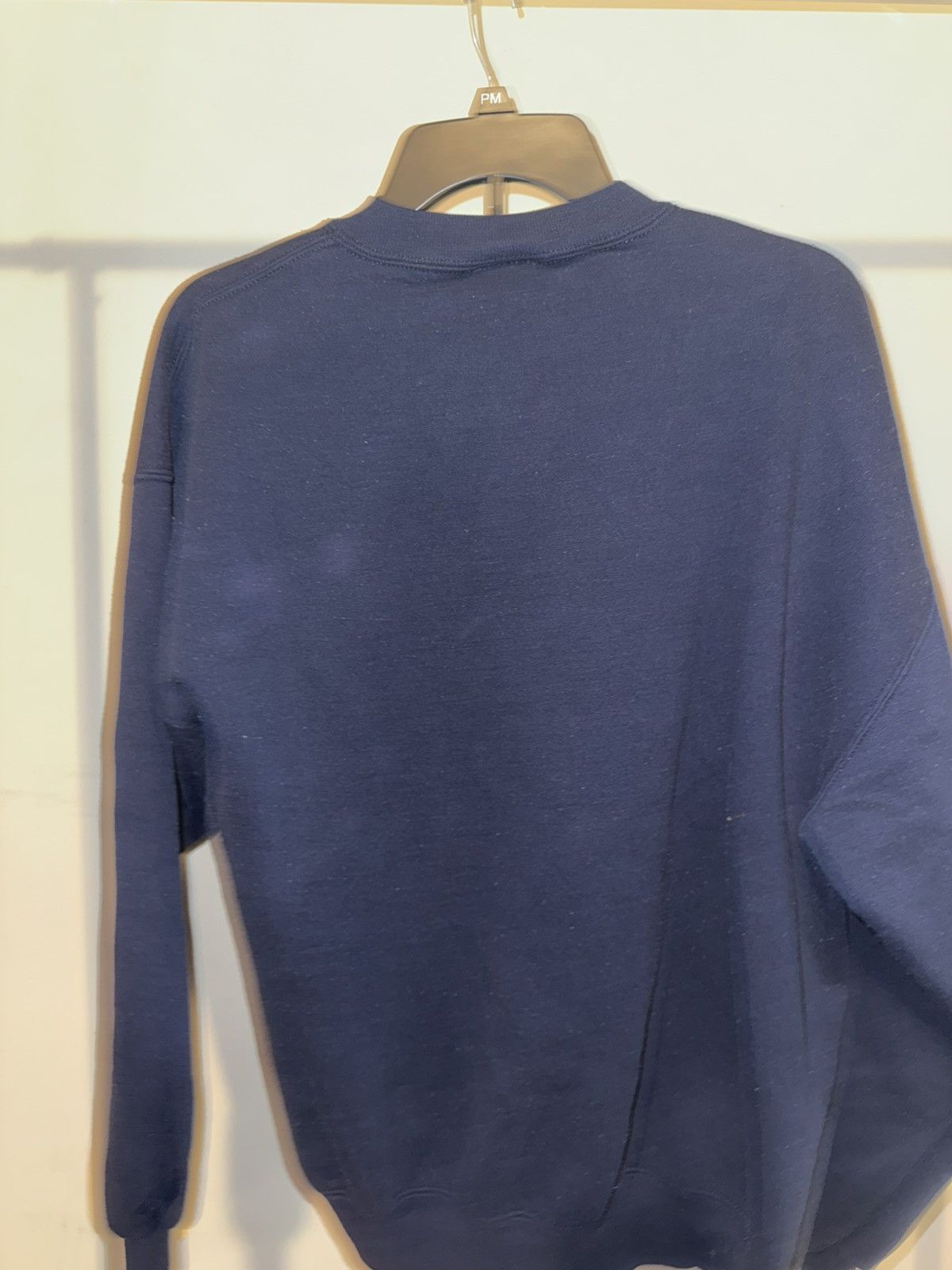 Vintage Jerzees Blank Navy Blue Sweater Size US L / EU 52-54 / 3 - 3 Thumbnail