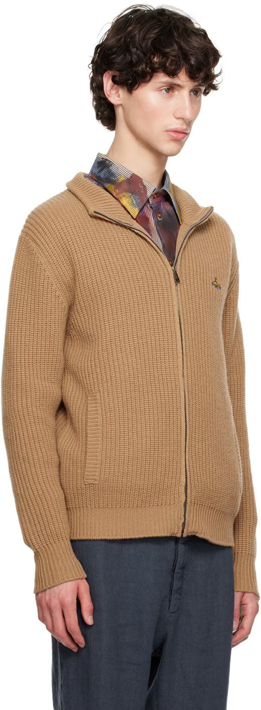 Vivienne Westwood o1y0525 Logo Cardigan in Camel Size US S / EU 44-46 / 1 - 2 Thumbnail