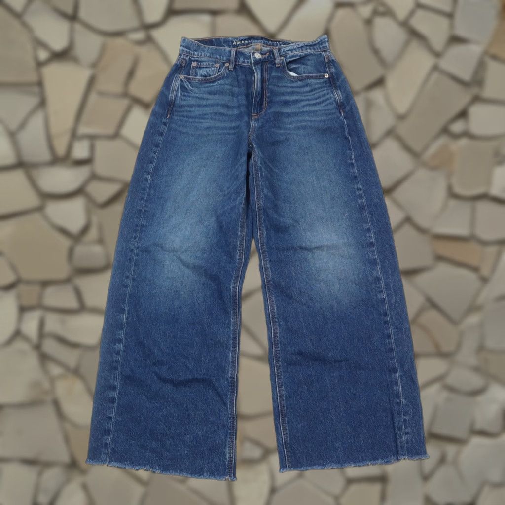 VINTAGE American Eagle Women's Jeans High-Rise Wide Leg