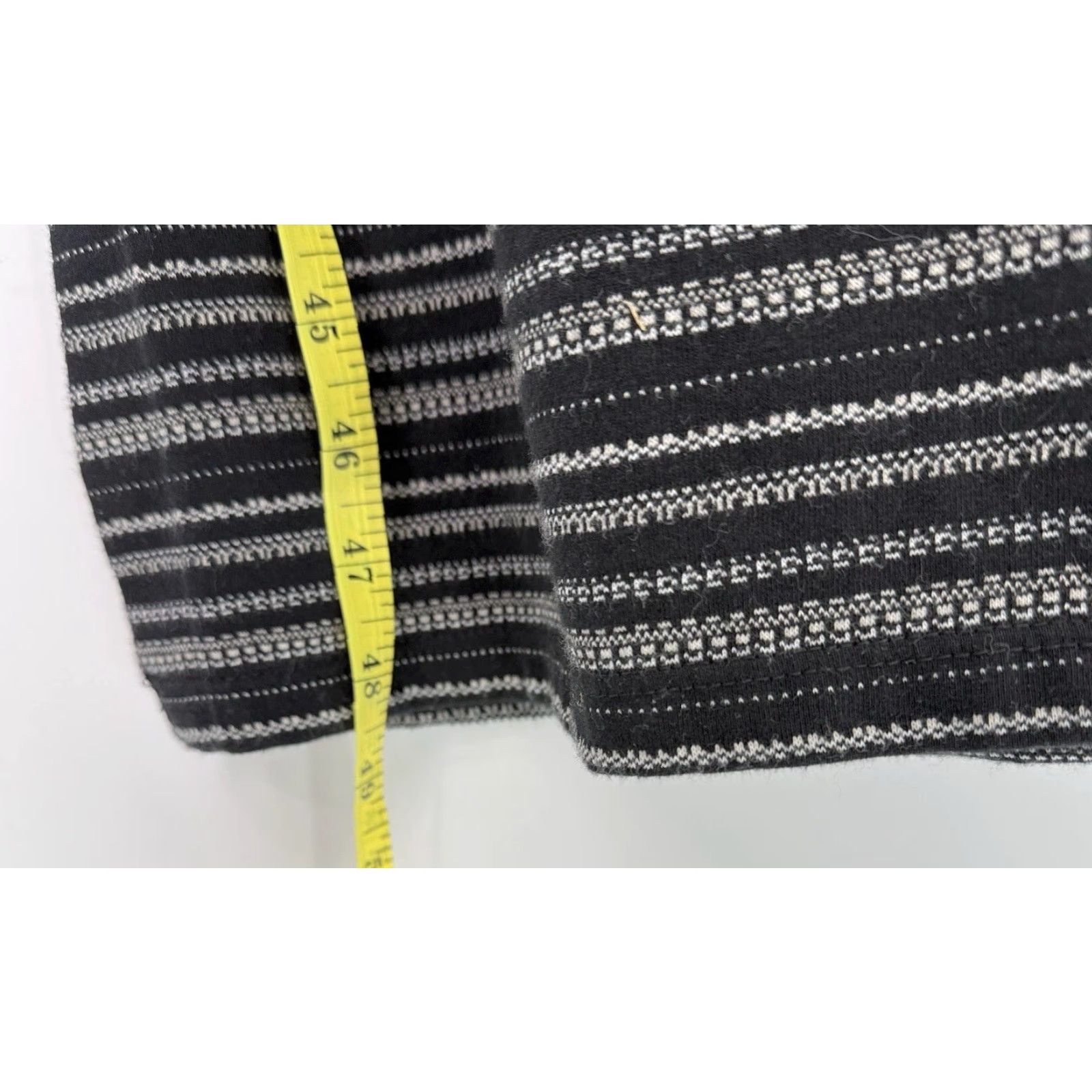 Athleta LOFT Athleta Dress Sleeveless Midi High Neck Striped Twist Back Cutout Stretch Black Women M KS Size M / US 6-8 / IT 42-44 - 6 Thumbnail