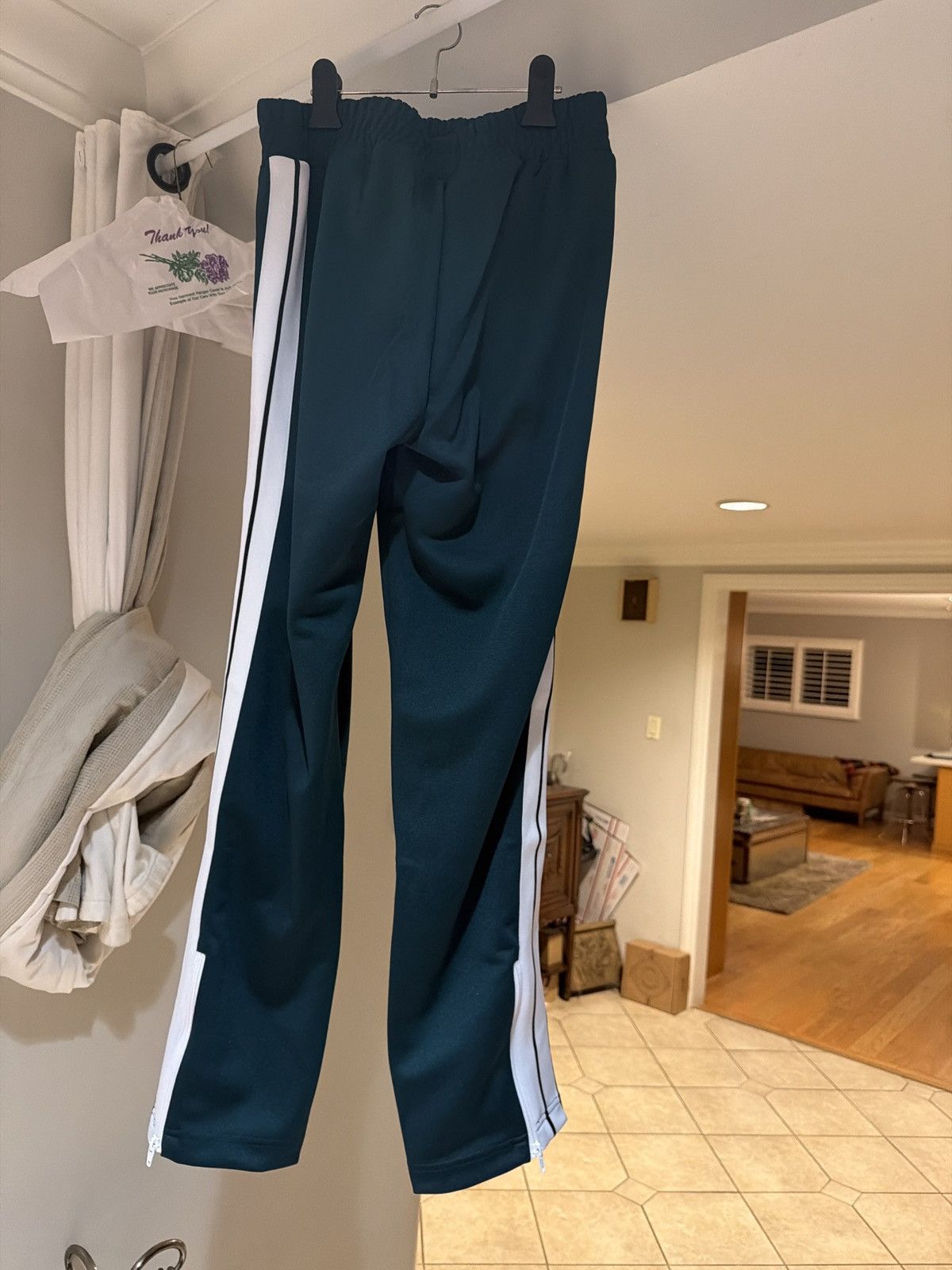 Palm Angels Palm angels green white track pants medium Size US 30 / EU 46 - 3 Thumbnail