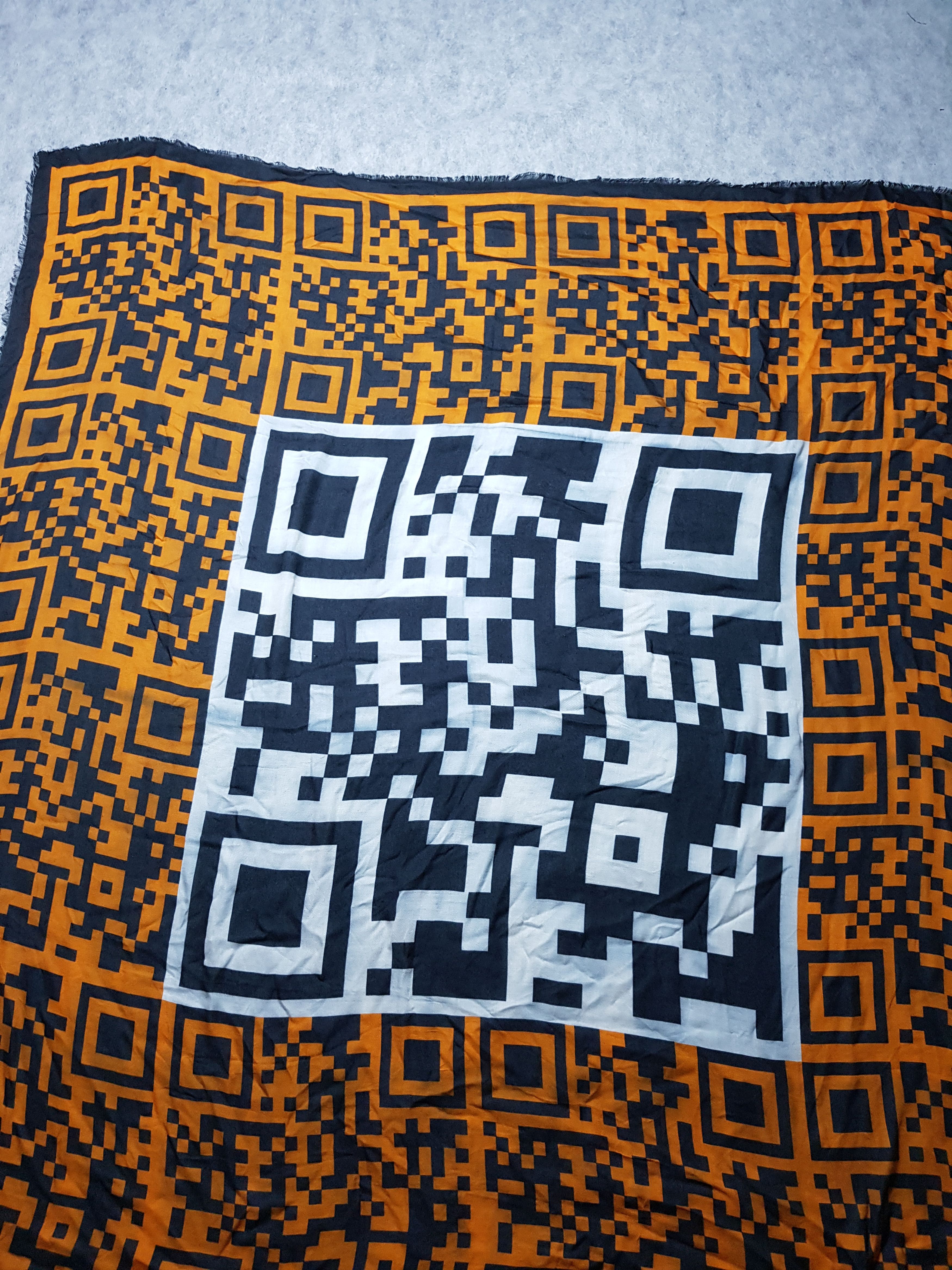 Moschino Moschino QR Code Cheap and Chic scarf 140cm 7% Cashmere Size ONE SIZE - 3 Thumbnail