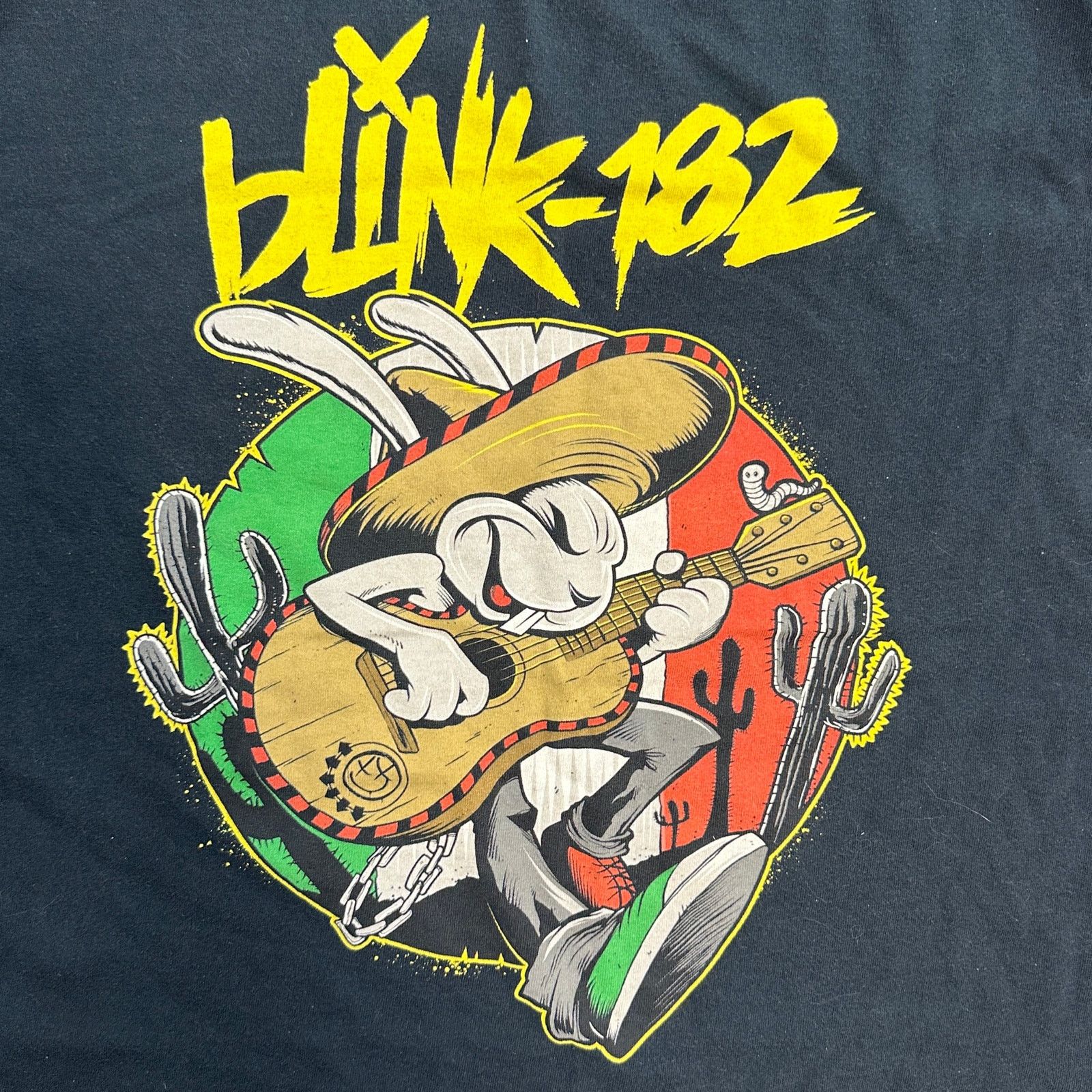 Gildan Vintage Blink 182 Band T-Shirt Rare Rabbit Mexico 90s Mens M Size US M / EU 48-50 / 2 - 5 Thumbnail