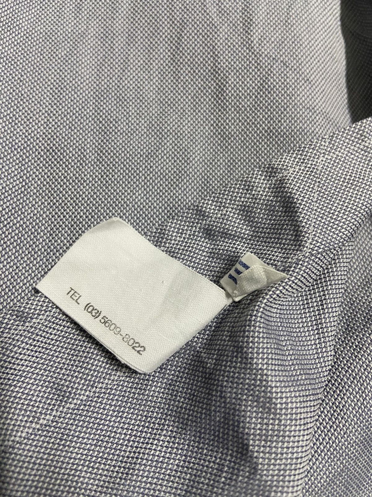 Dior Christian Dior Blue Shirt With White Collar Size US M / EU 48-50 / 2 - 10 Thumbnail