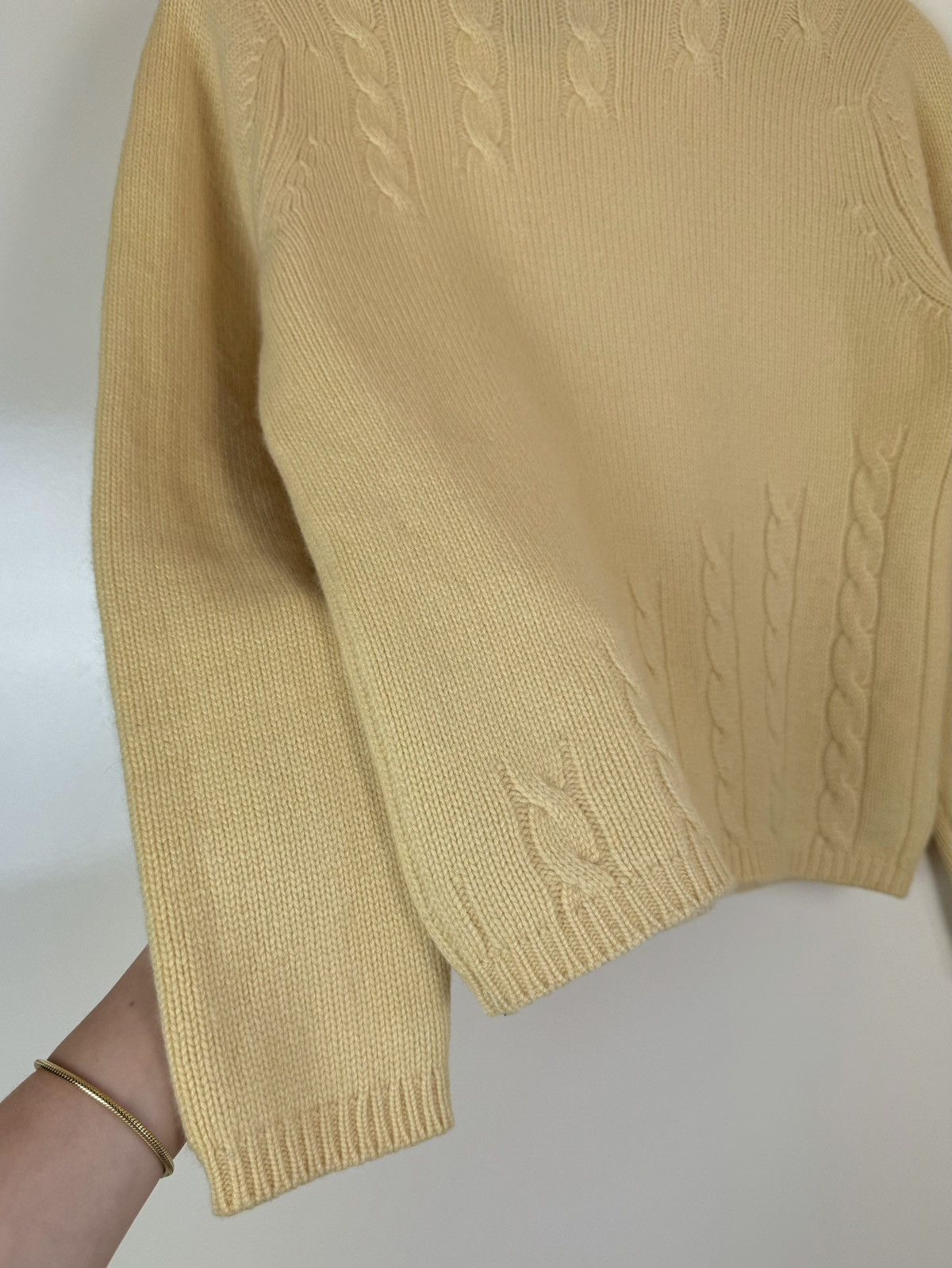 Johnstons Of Elgin JOHNSTONS OF ELGIN Cashmere Cable Knit Turtleneck Sweater S Size S / US 4 / IT 40 - 2 Thumbnail