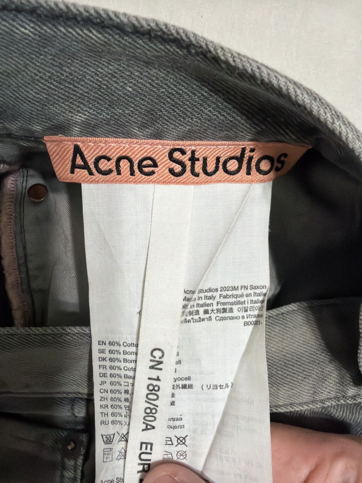 Acne Studios Acne Studios Saxon FN Gray Baggy fit 2023m Size US 30 / EU 46 - 6 Thumbnail