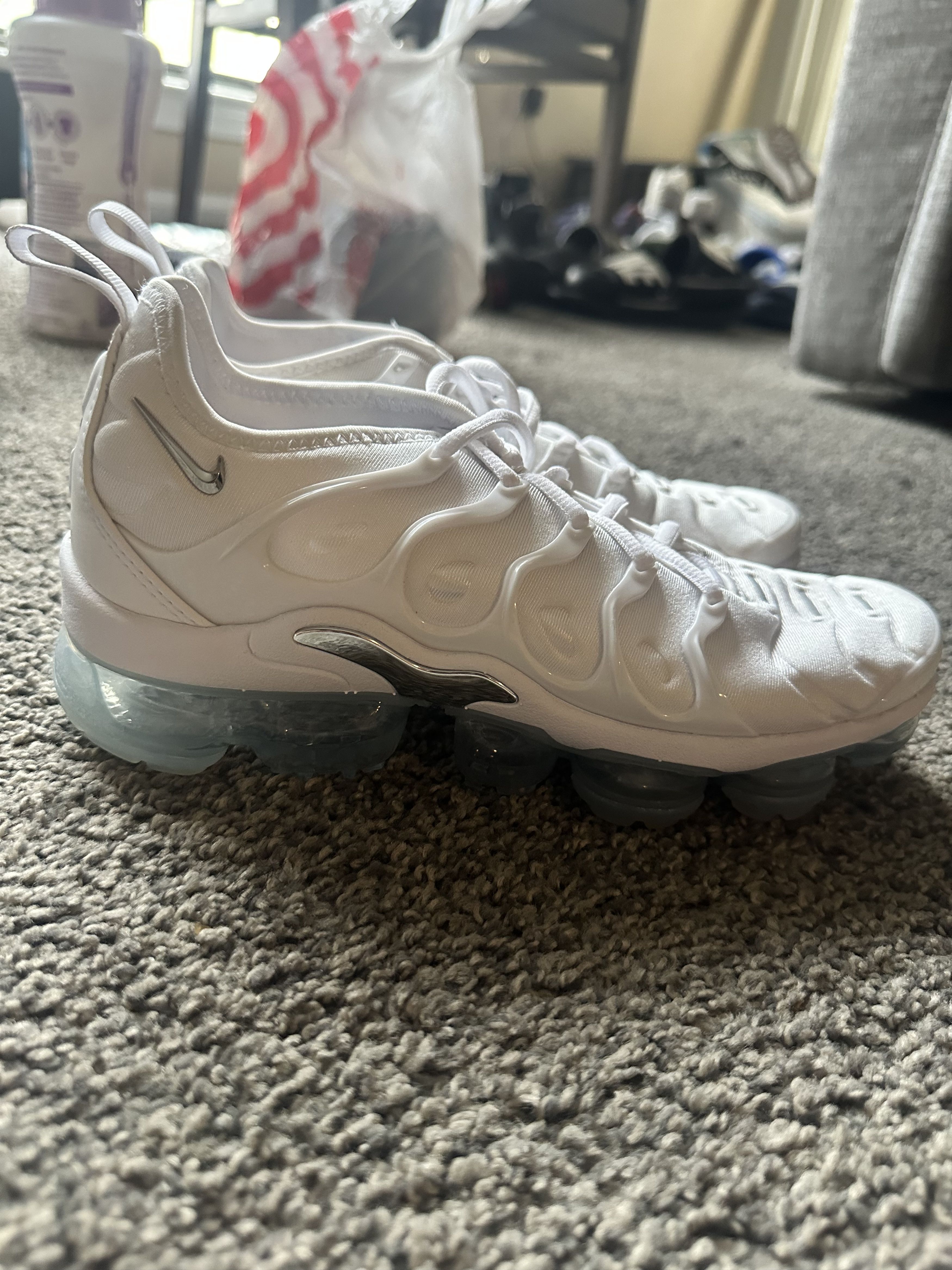 Nike Nike Air Vapormax Plus White Chrome Size US 7 / IT 37 - 4 Thumbnail