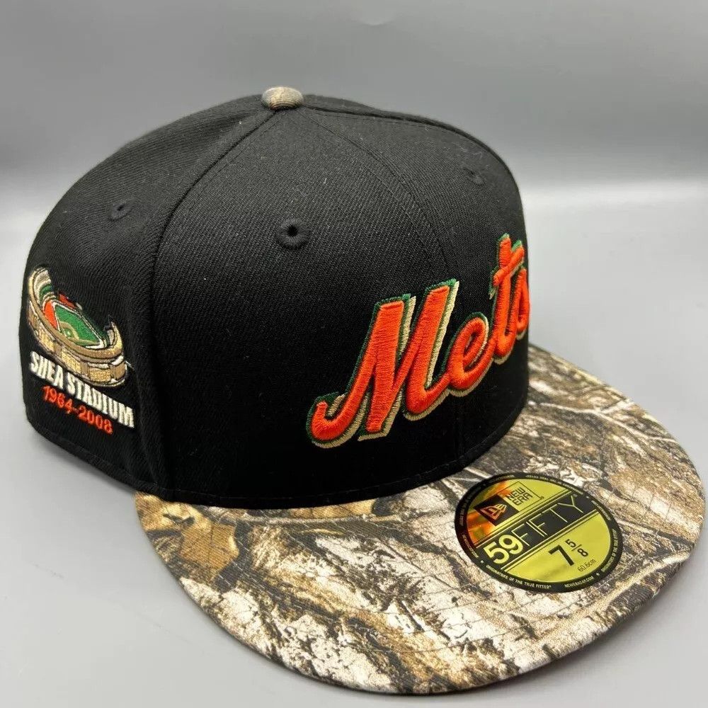 New Era New York Mets Hat Men 7 5/8 Realtree 59Fifty New Era Fitted Size ONE SIZE - 1 Thumbnail