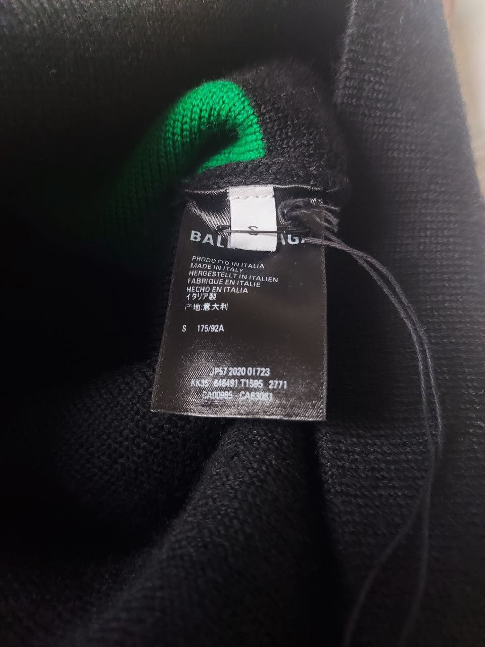 Balenciaga Rainbow Intarsia Multi Language Logo Sweater Size US S / EU 44-46 / 1 - 3 Thumbnail