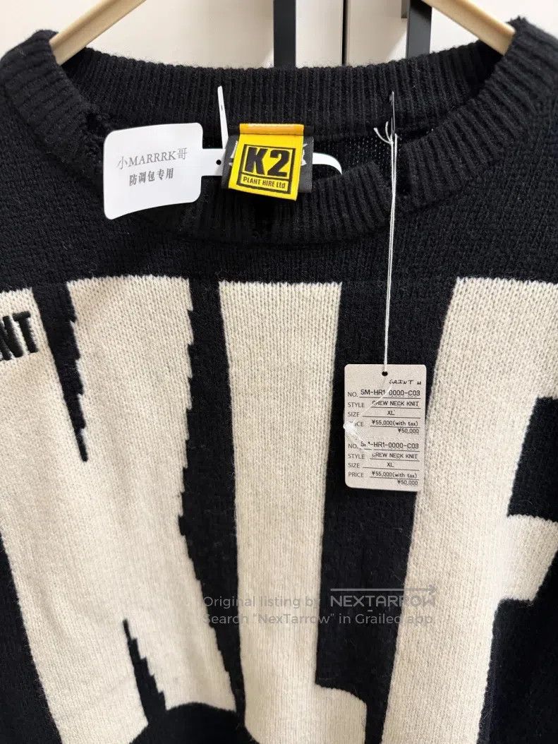 Saint Michael Saint Michael Embroidered wool sweater Size US XL / EU 56 / 4 - 3 Thumbnail