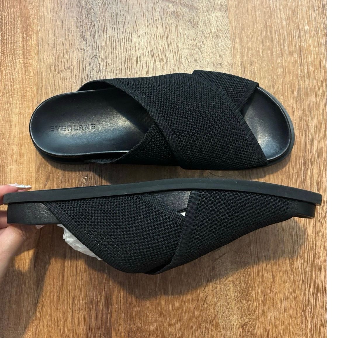 Everlane NEW Everlane The ReKnit Form Crossover Sandal Black Size 9 Size US 9 / IT 39 - 10 Thumbnail