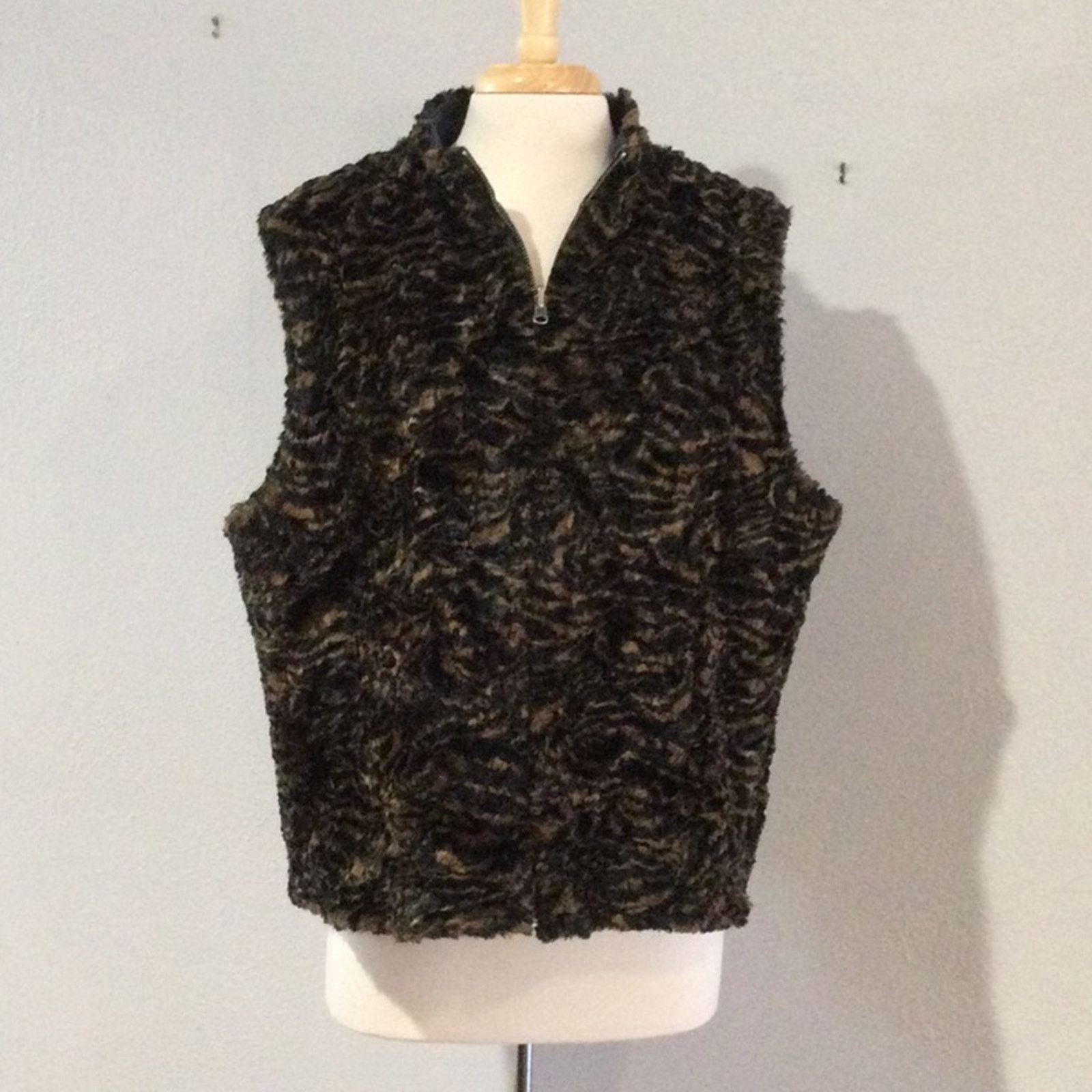 Other Blue Jean & Animal Print Reversible Vest Unknown Measurement Size ONE SIZE - 11 Thumbnail