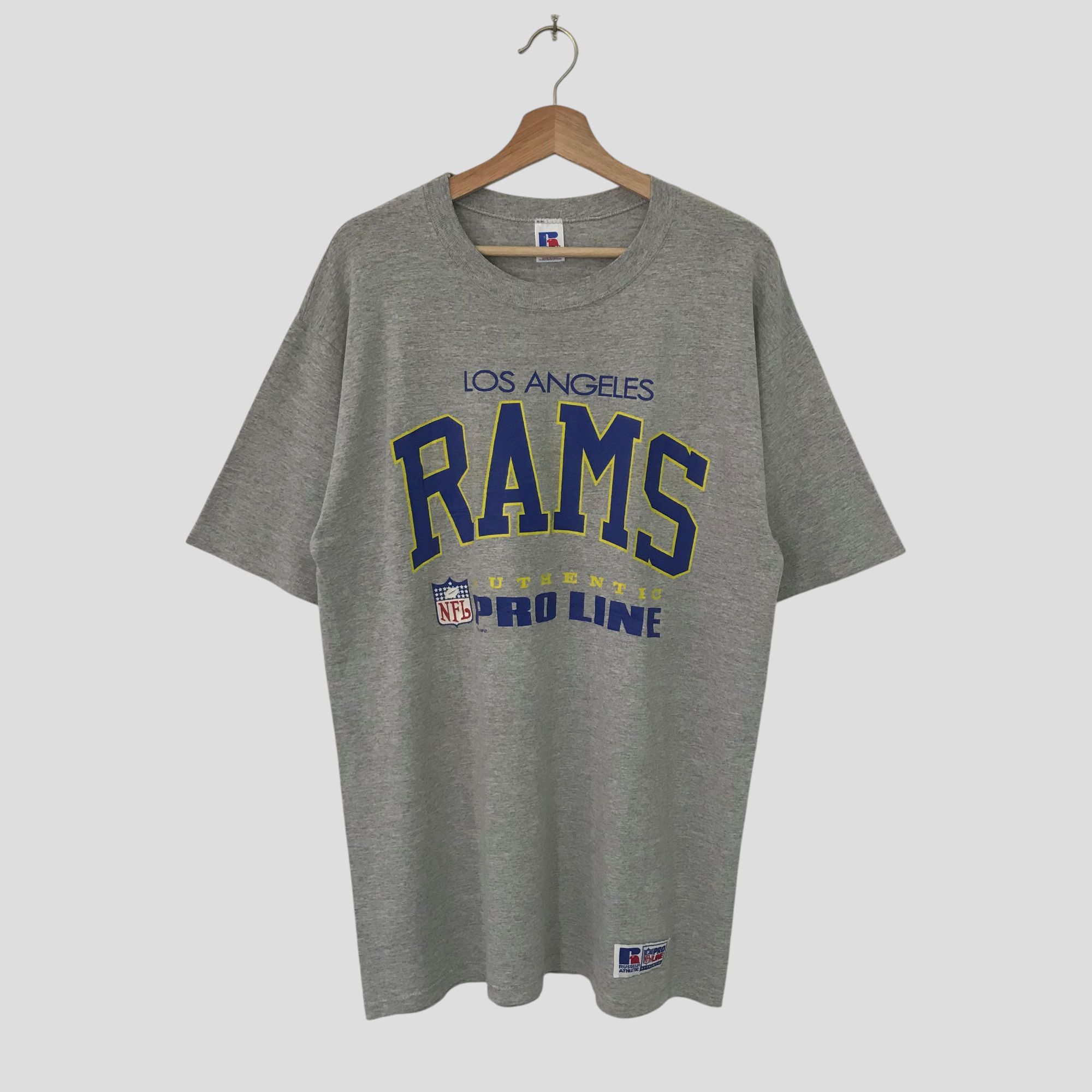 Vintage Vintage 90s St. Louis Rams Football Gray Tshirt - 634 Size US L / EU 52-54 / 3 - 1 Thumbnail