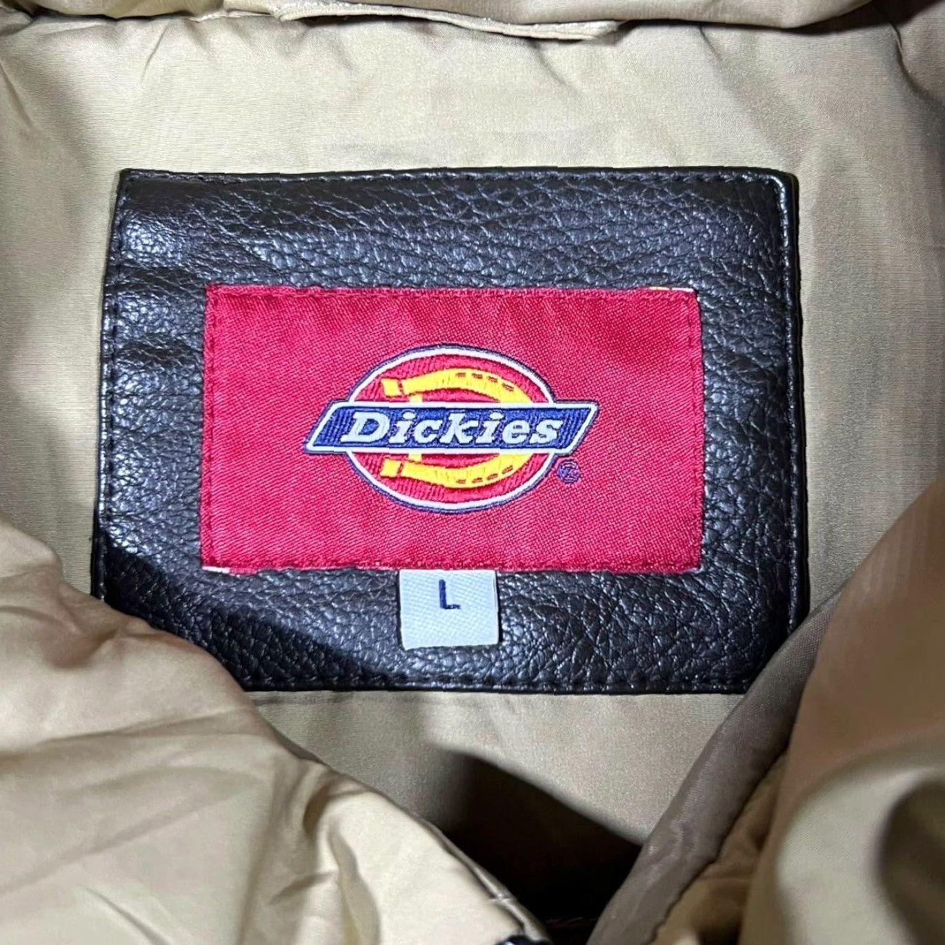 Dickies Dickies Faux Brown Leather Panel Padded Puffer Gilet Vest Jacket L Brown-Tan Men Size L Size US L / EU 52-54 / 3 - 4 Thumbnail