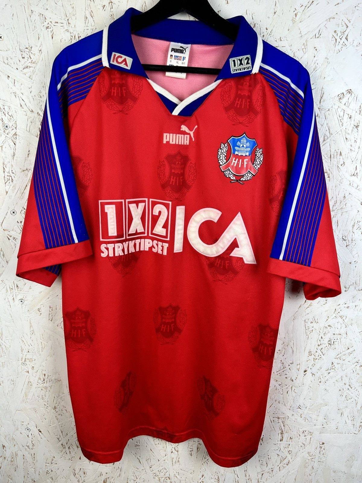 Puma Vintage Puma Helsingborgs IF 1997 Home Kit Soccer Jersey Size US XL / EU 56 / 4 - 1 Thumbnail