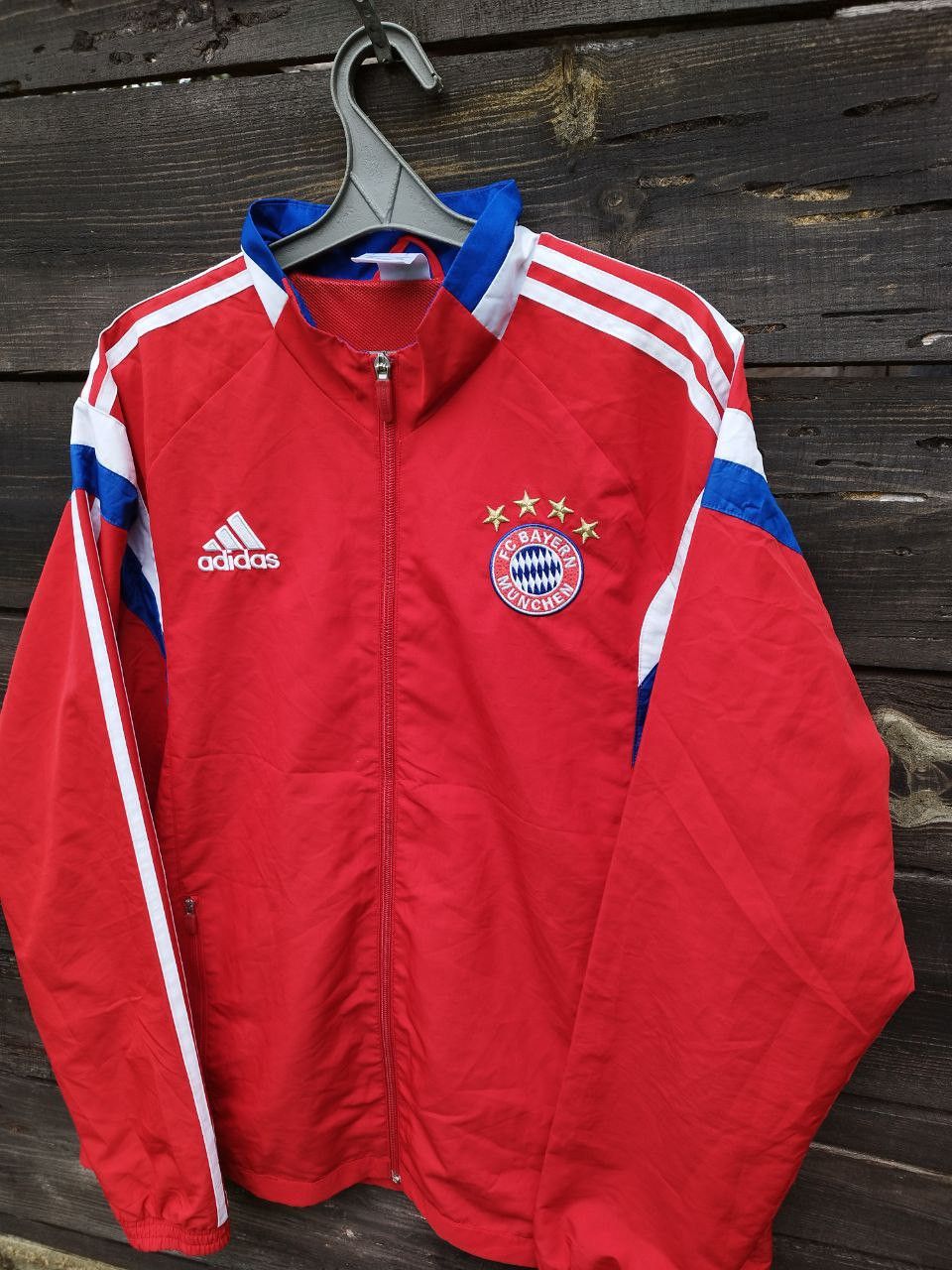 Adidas Vintage FC Bayern Munich ADIDAS Tracksuit Football jacket Size US L / EU 52-54 / 3 - 3 Thumbnail