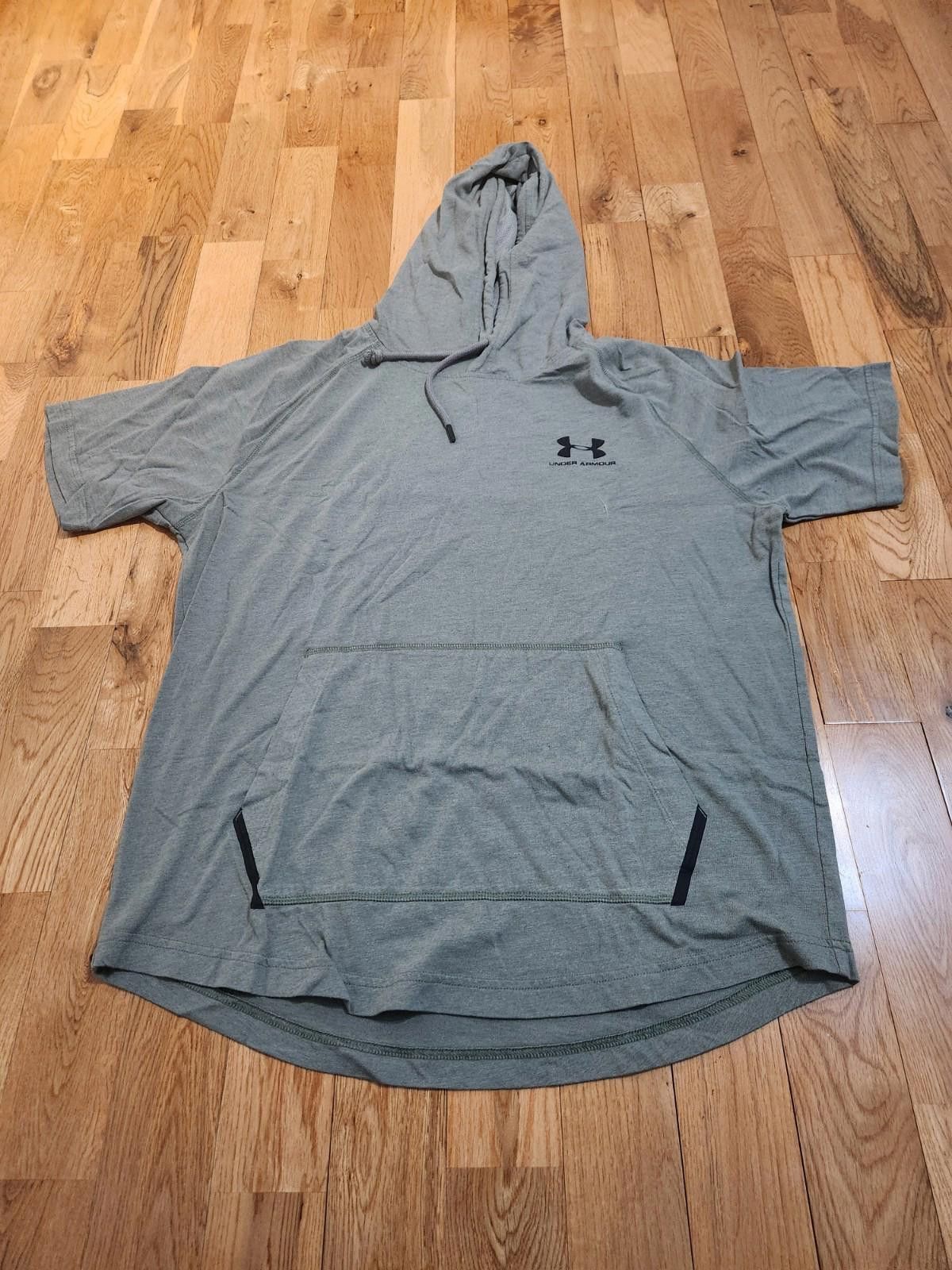 Under Armour Under Armour Hooded Short Sleeve Shirt Green Men's Large Size US L / EU 52-54 / 3 - 1 Thumbnail