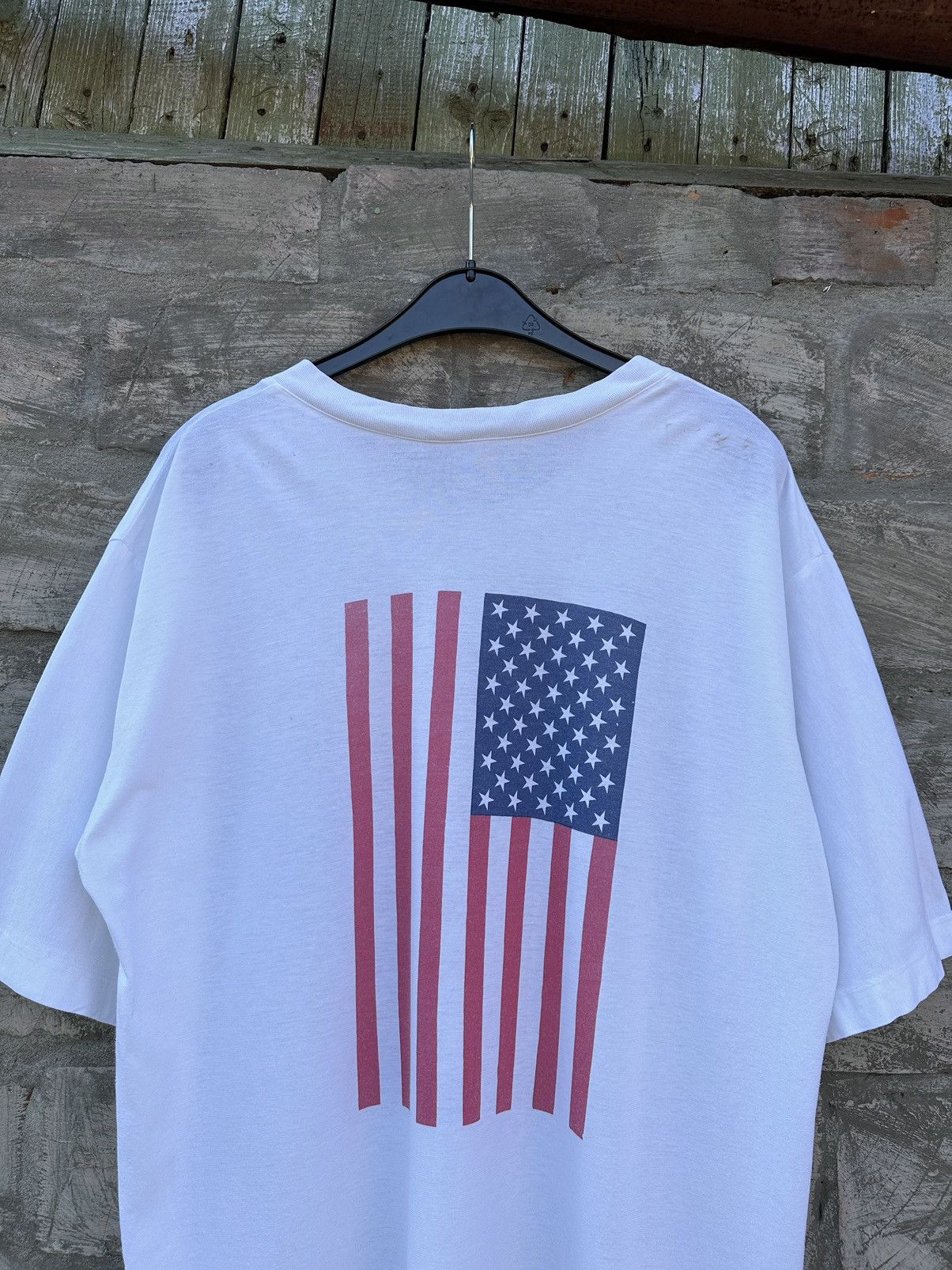 Vintage 1970s Go West to America Faded T-Shirt Size US L / EU 52-54 / 3 - 8 Thumbnail