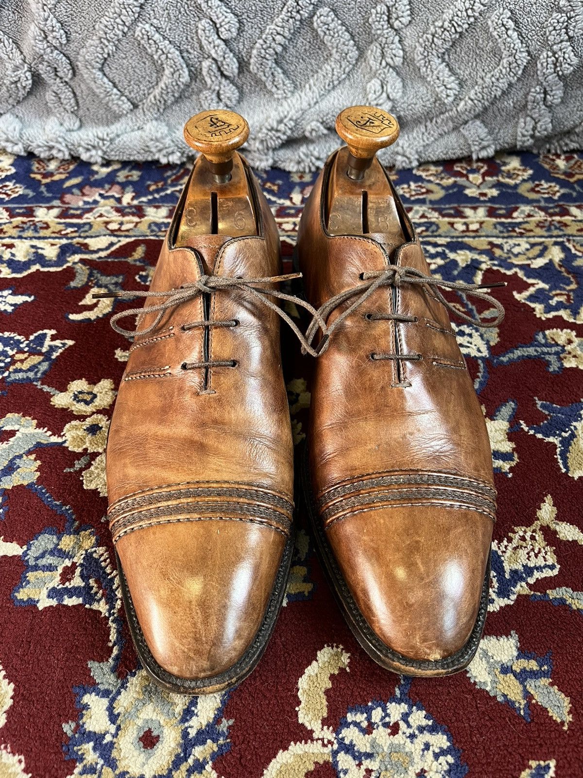 Tanino Crisci Tanino Crisci Genuine Leather Dress Shoes 43/300 Pairs Size US 8.5 / EU 41-42 - 2 Thumbnail
