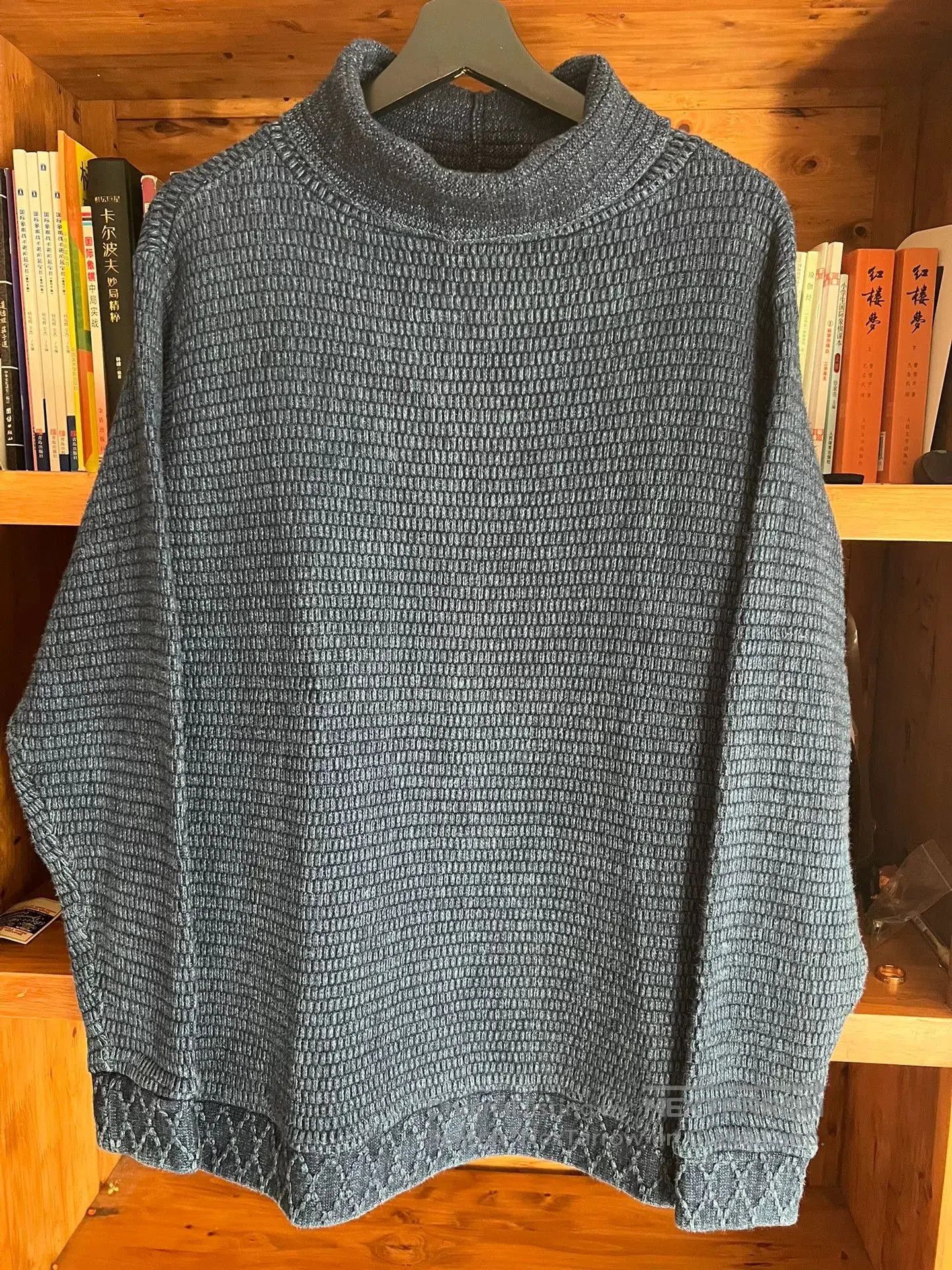 Porter Classic porter classic blue knit high-neck sweatshirt. Size US M / EU 48-50 / 2 - 2 Thumbnail