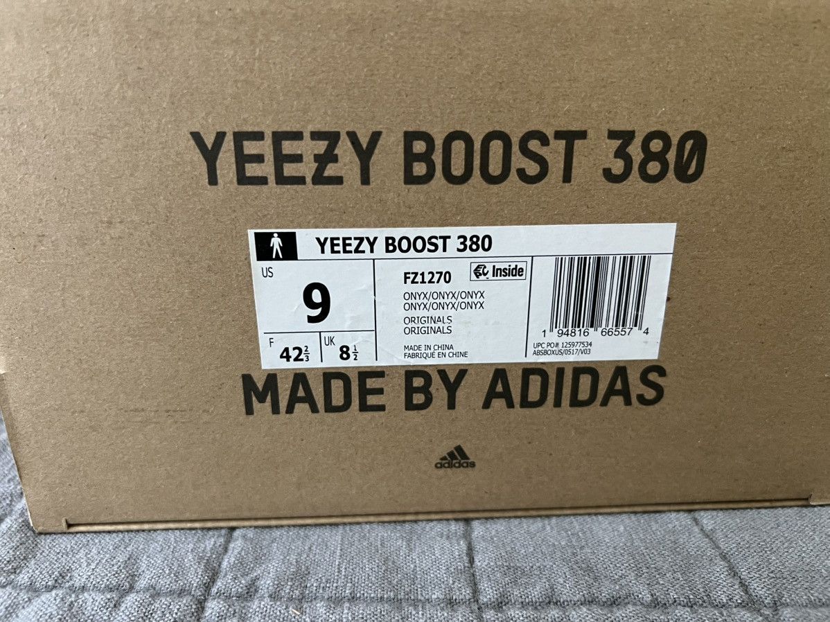 Adidas × Yeezy Yeezy Boost 380 Onyx Size US 9 / EU 42 - 2 Thumbnail