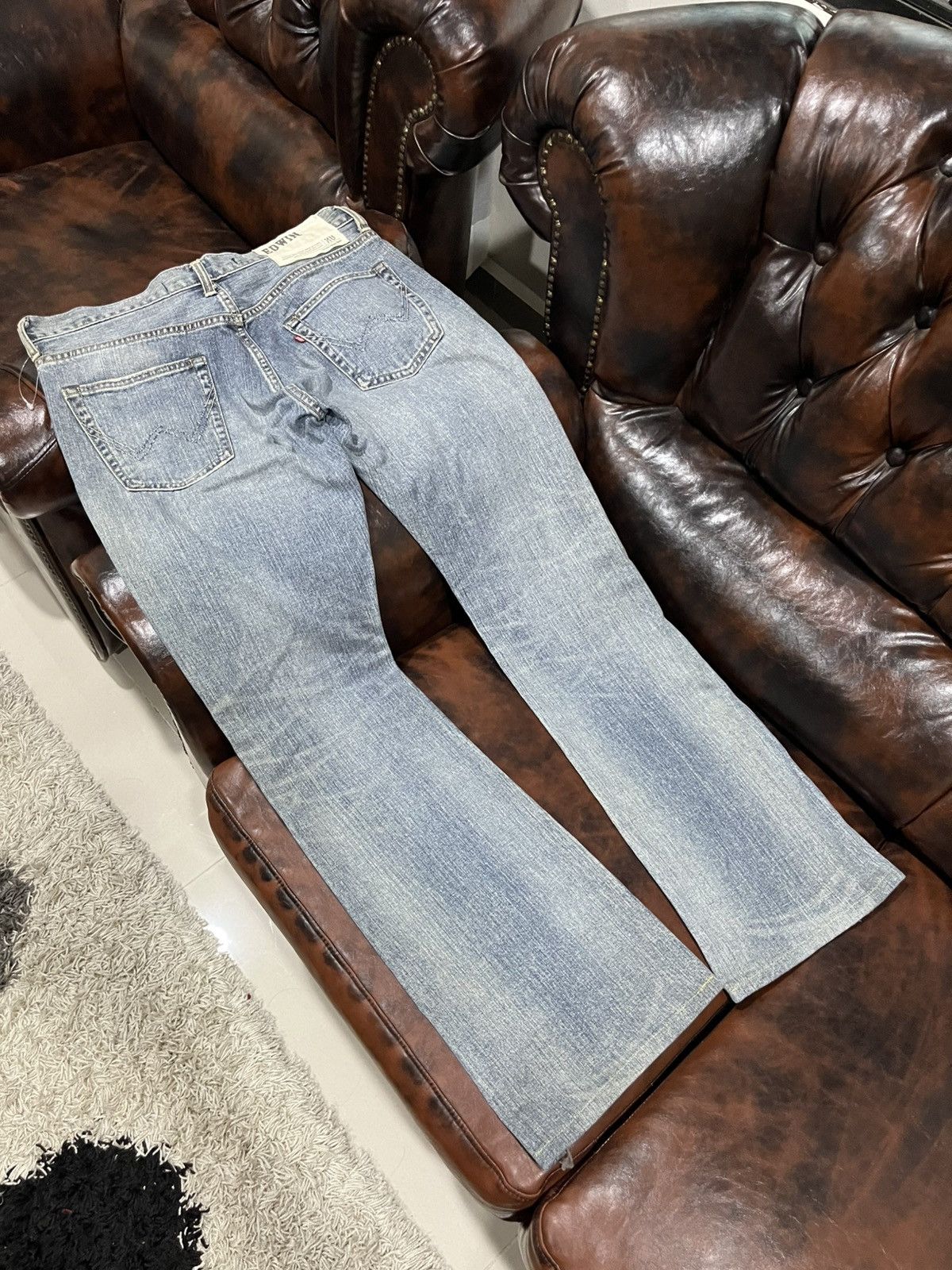 If Six Was Nine 💥Vtg Edwin Vintage Exclusive Flare Bootcut Denim Size US 33 - 11 Thumbnail