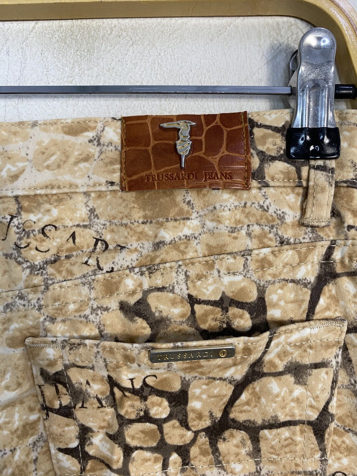 Trussardi Trussardi Jeans Sand Erosion Crocodile Effect Straight Cut Size US 34 / EU 50 - 11 Thumbnail