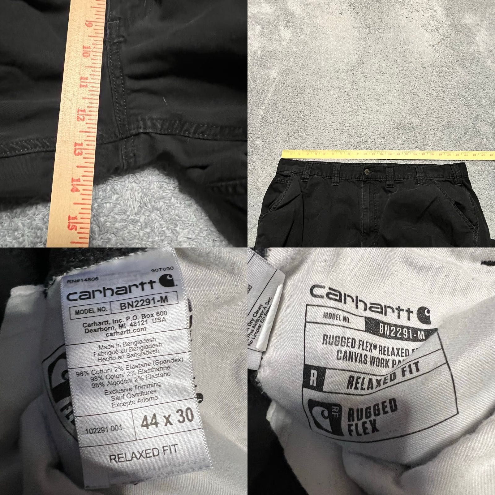 Carhartt **Carhartt Mens 44 Regular Black Rugged Flex Pants** User: Carhartt Mens 44 Regular Black Rugged Flex Pants Size US 44 / EU 60 - 8 Thumbnail