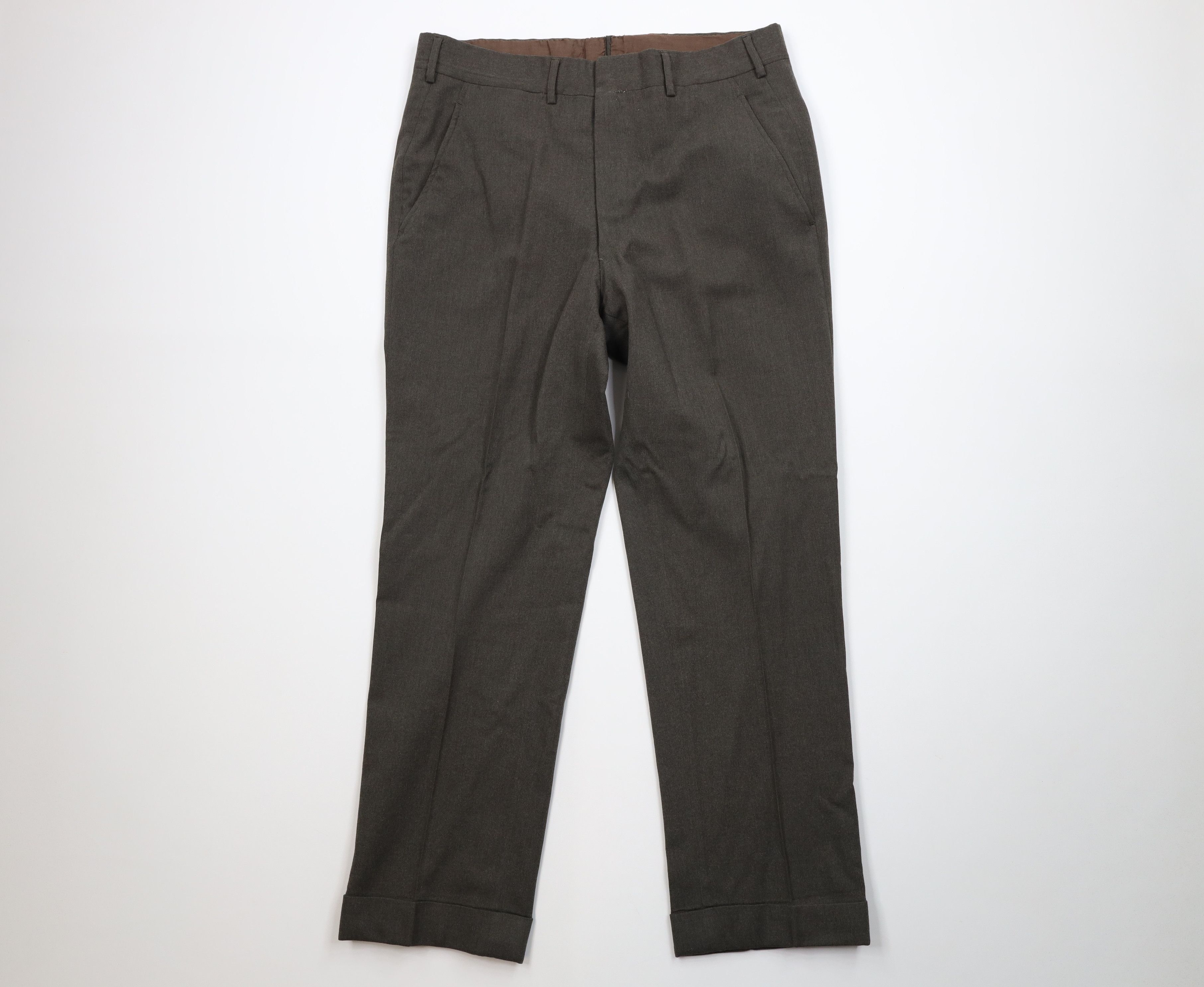 Brooks Brothers Vintage 60s 70s Brooks Brothers Straight Leg Chino Pants USA Size US 34 / EU 50 - 1 Thumbnail