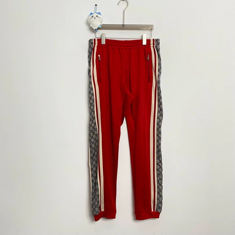 Gucci Gucci Size S Red side snake pattern old flower full print t Size US 30 / EU 46 - 1 Thumbnail