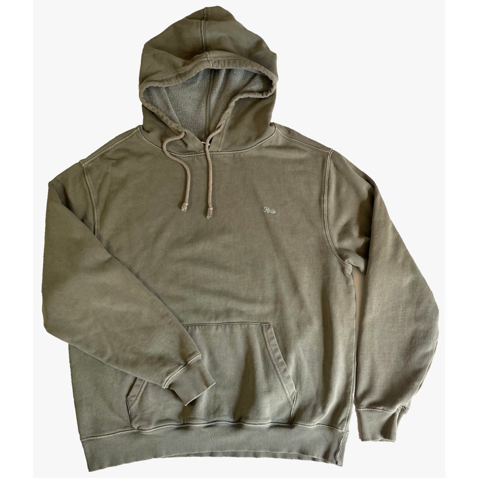 Katin Katin Hooded Embroidery Logo Hoodie Mens Shirt M Green Size US M / EU 48-50 / 2 - 4 Thumbnail