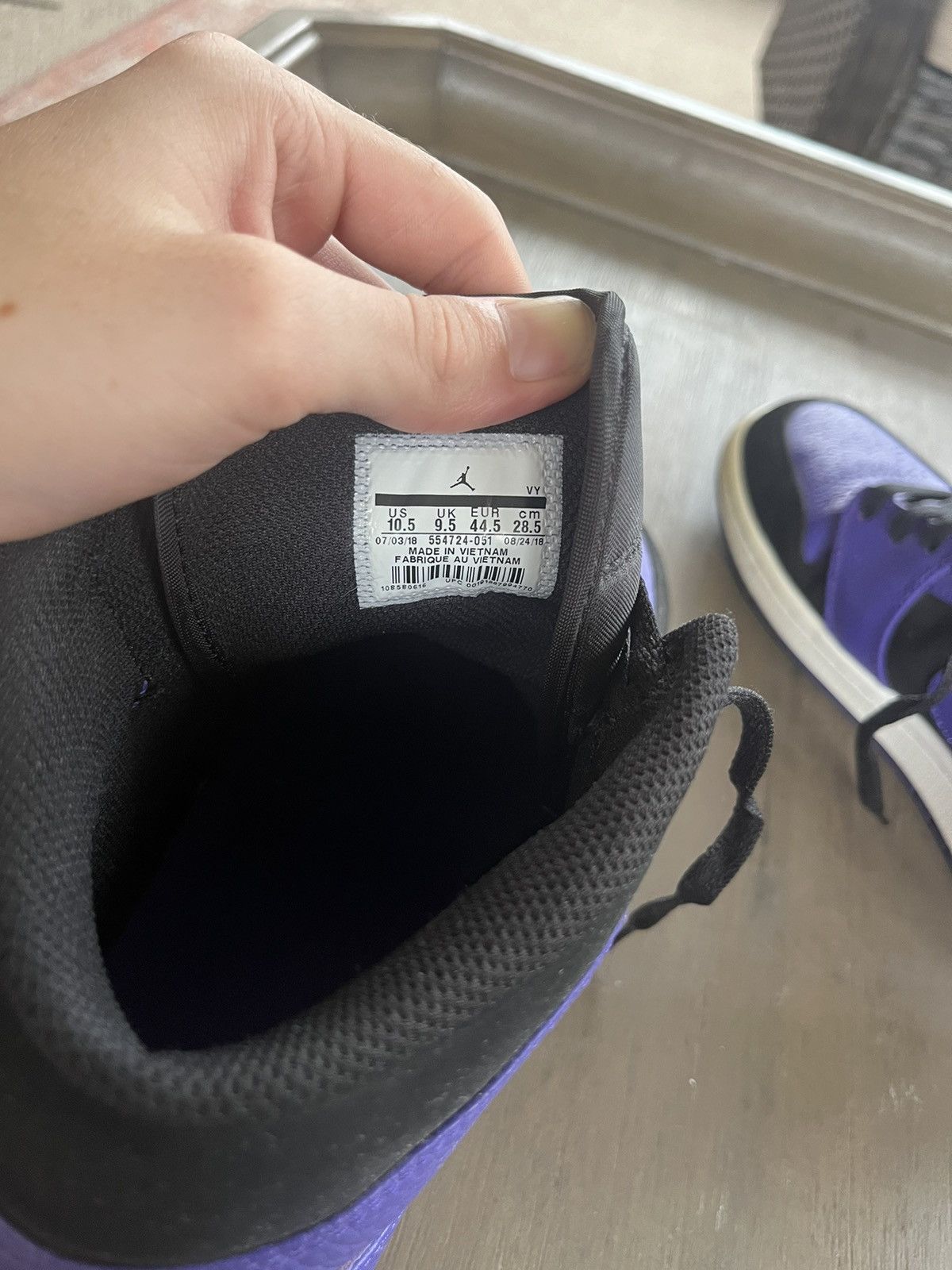 Jordan Brand Jordan 1 Mid Dark Concord Size US 10.5 / EU 43-44 - 7 Thumbnail
