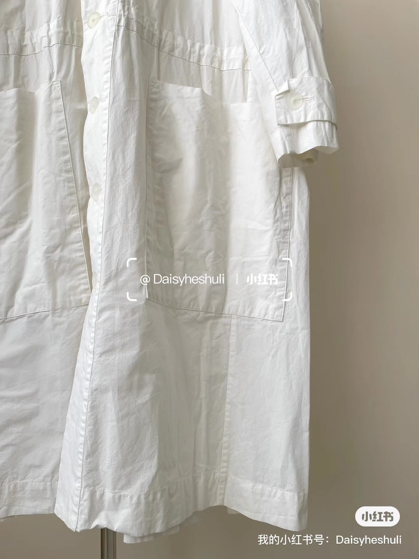 Toogood Toogood White Paper-textured Hooded Trench Coat Dress Ｑ24 Size US XS / EU 42 / 0 - 3 Thumbnail