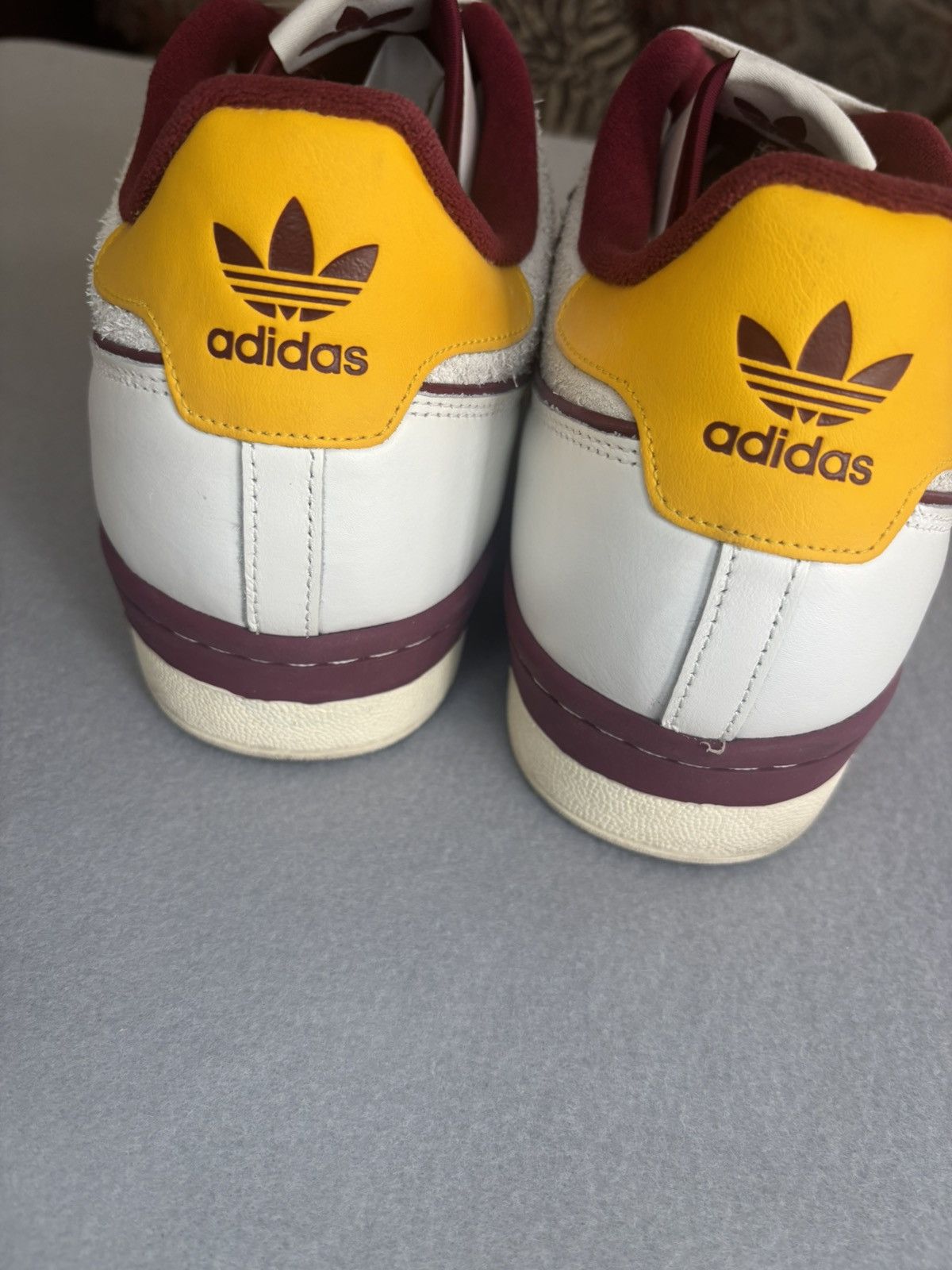 Adidas Adidas Rivalry Low Size 17 White Burgundy Retro Basketball Size US 15 / EU 48 - 3 Thumbnail