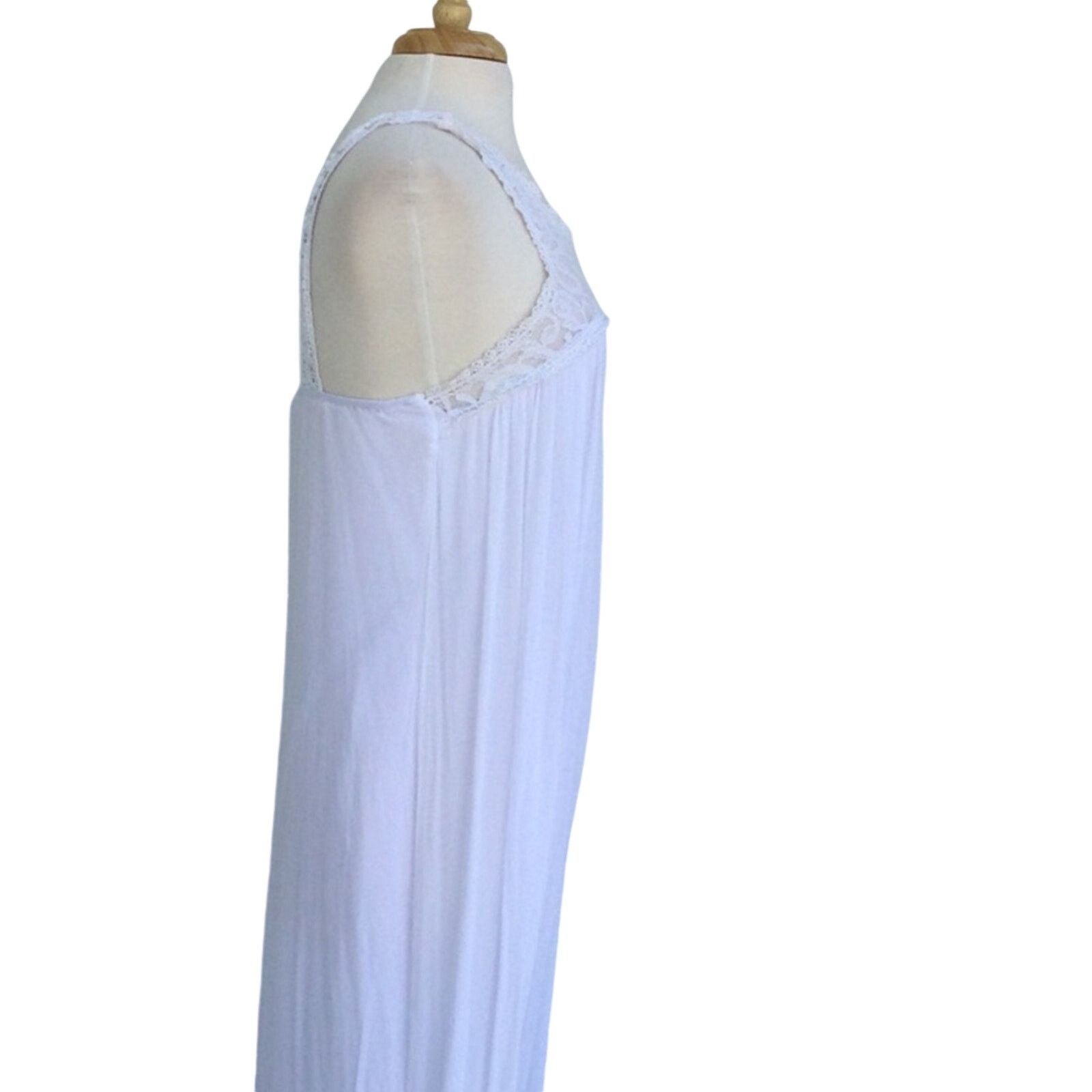 Other Flying Tomato White Lined Lace Maxi Sun Dress Size Small Size S / US 4 / IT 40 - 5 Thumbnail